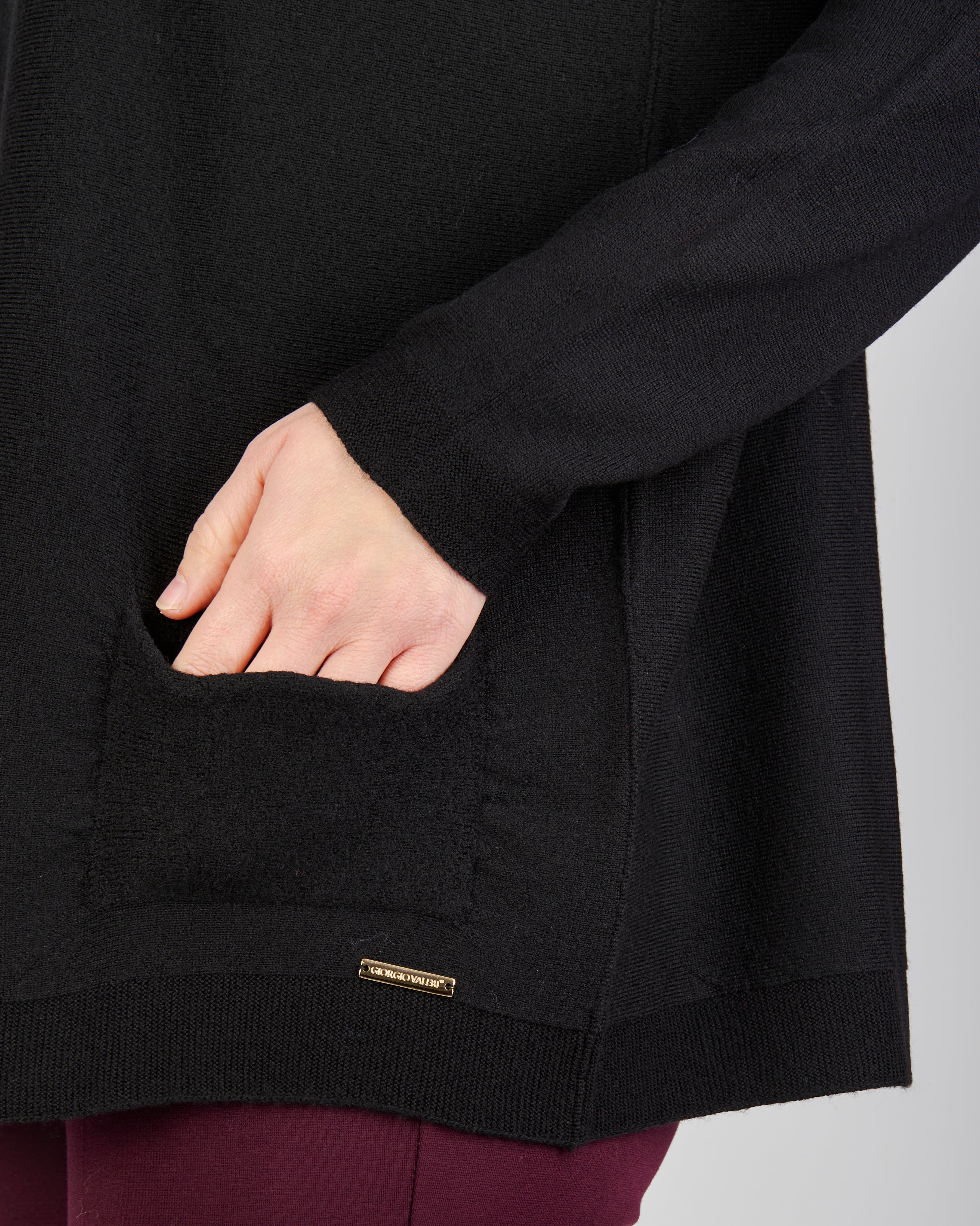 Maglia over tasche pura lana A10/ML