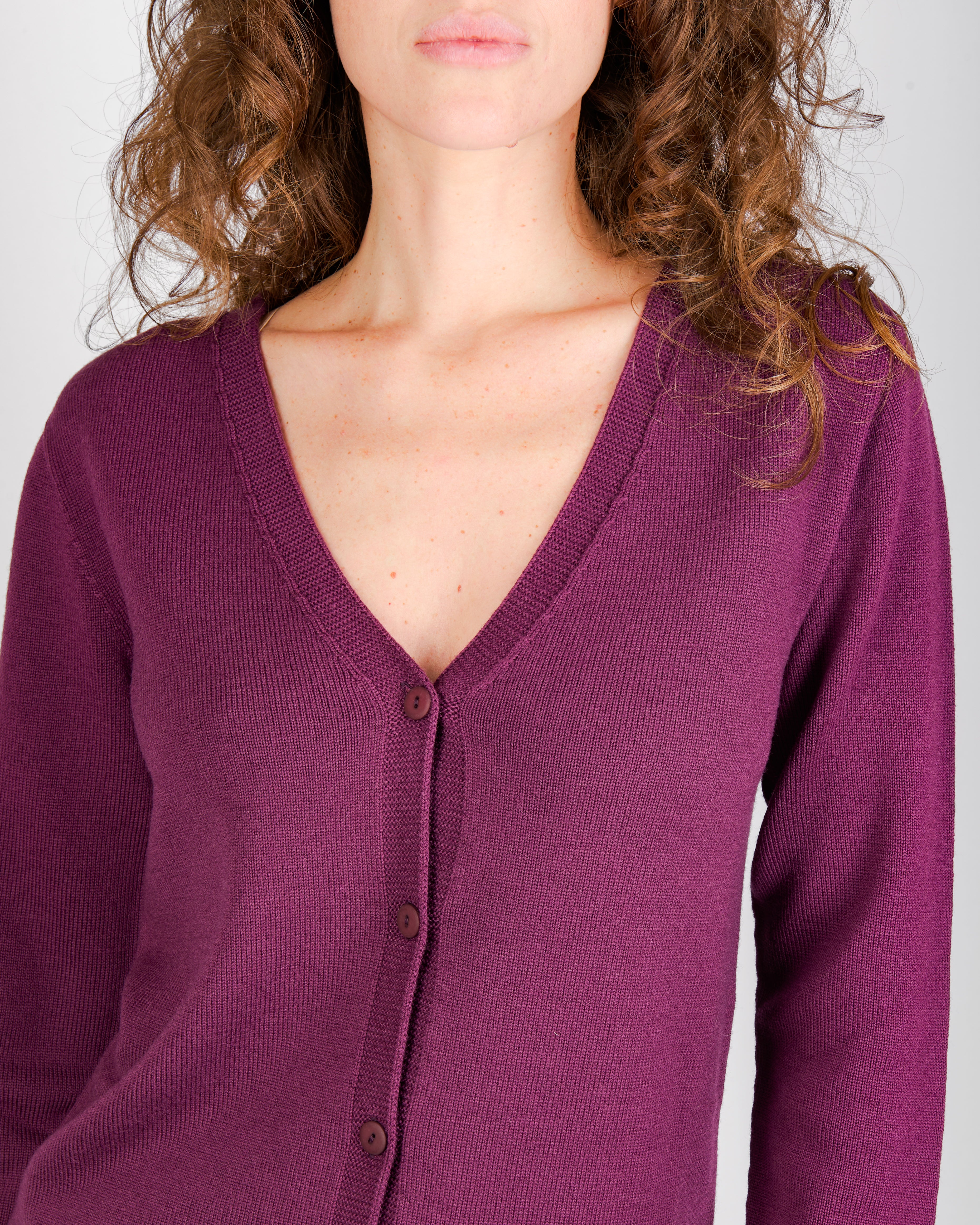 Cardigan rasato bottoni pura lana Z9626