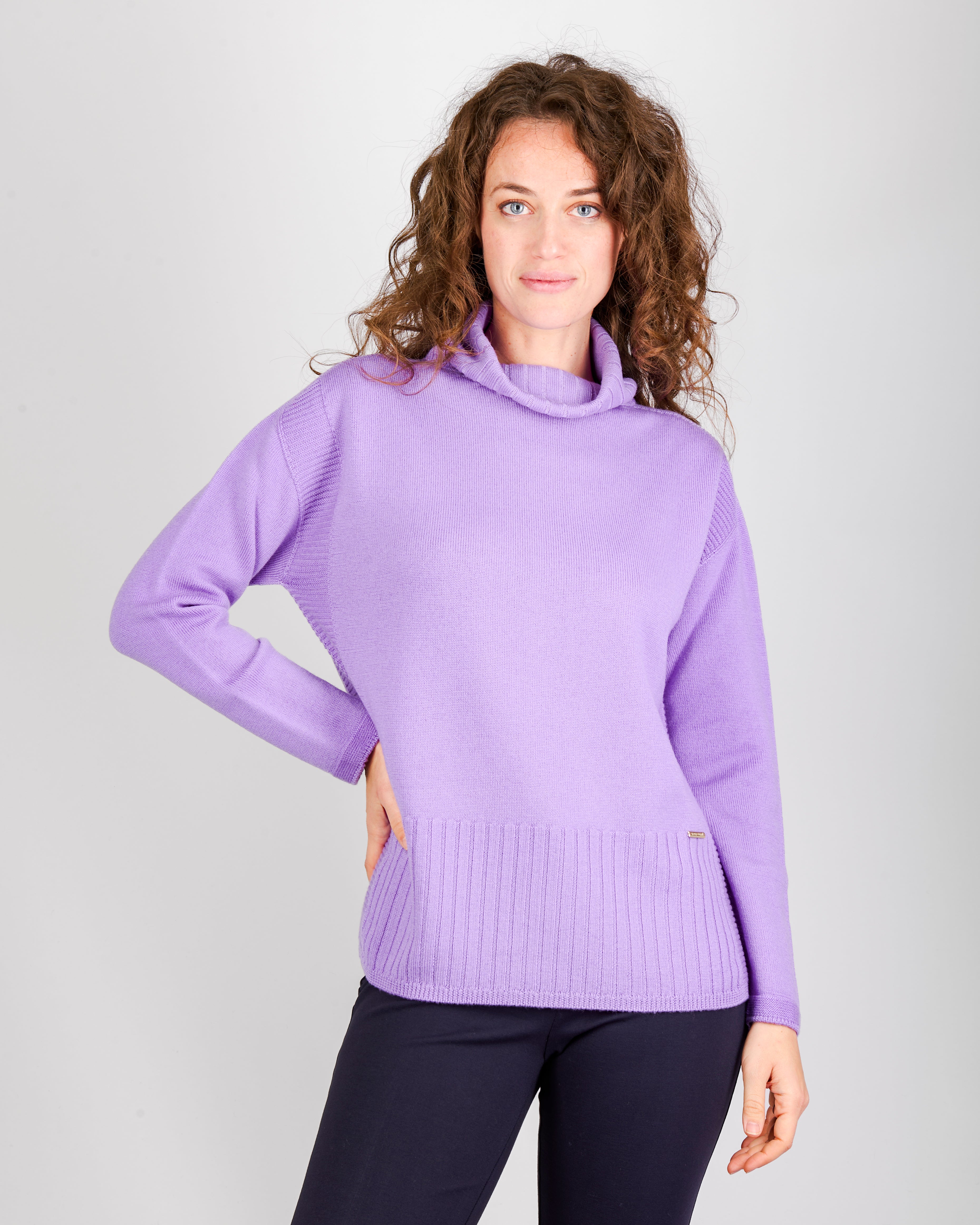 Maglia collo a ciambella pura lana Z9300