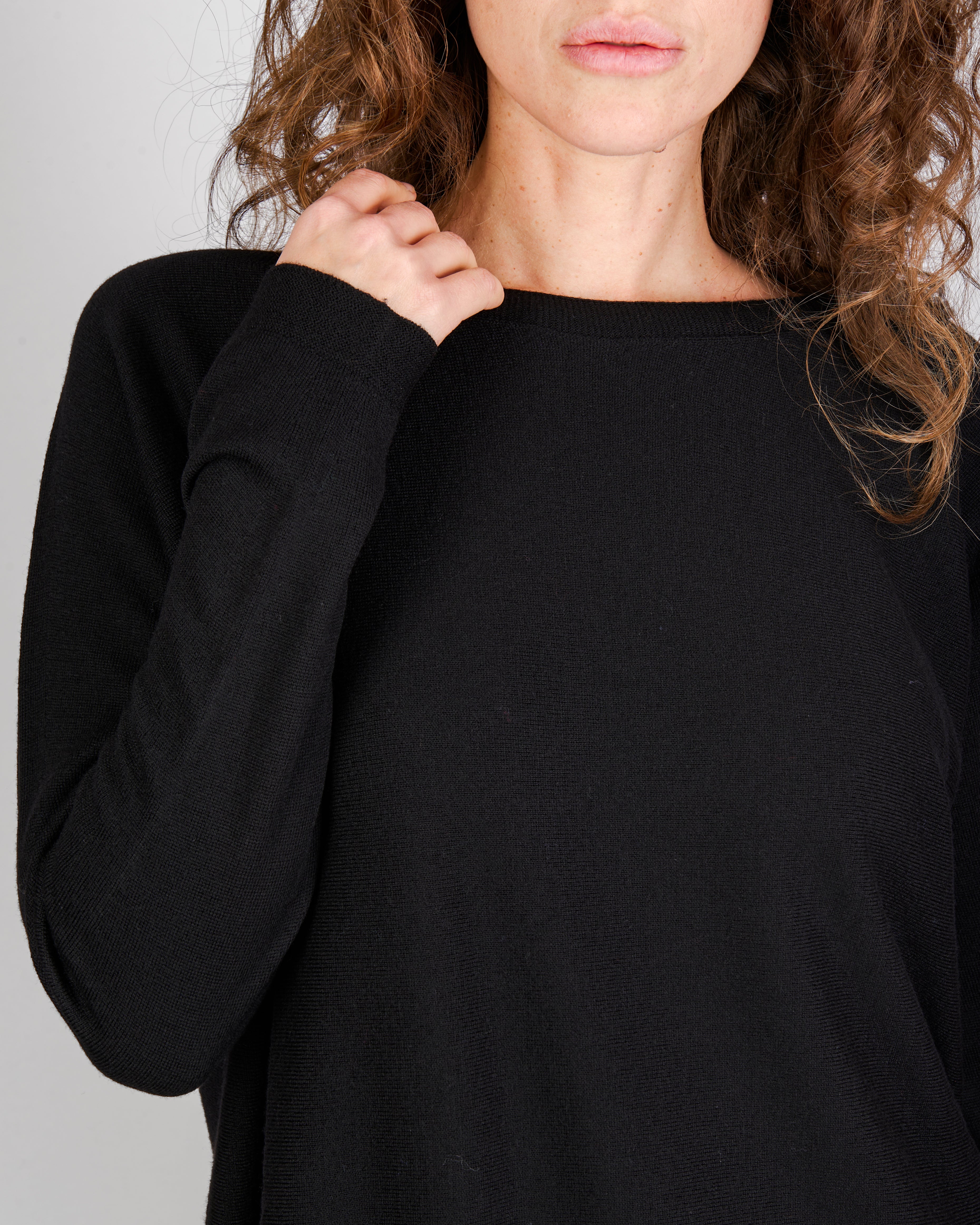 Maglia over tasche pura lana A10/ML