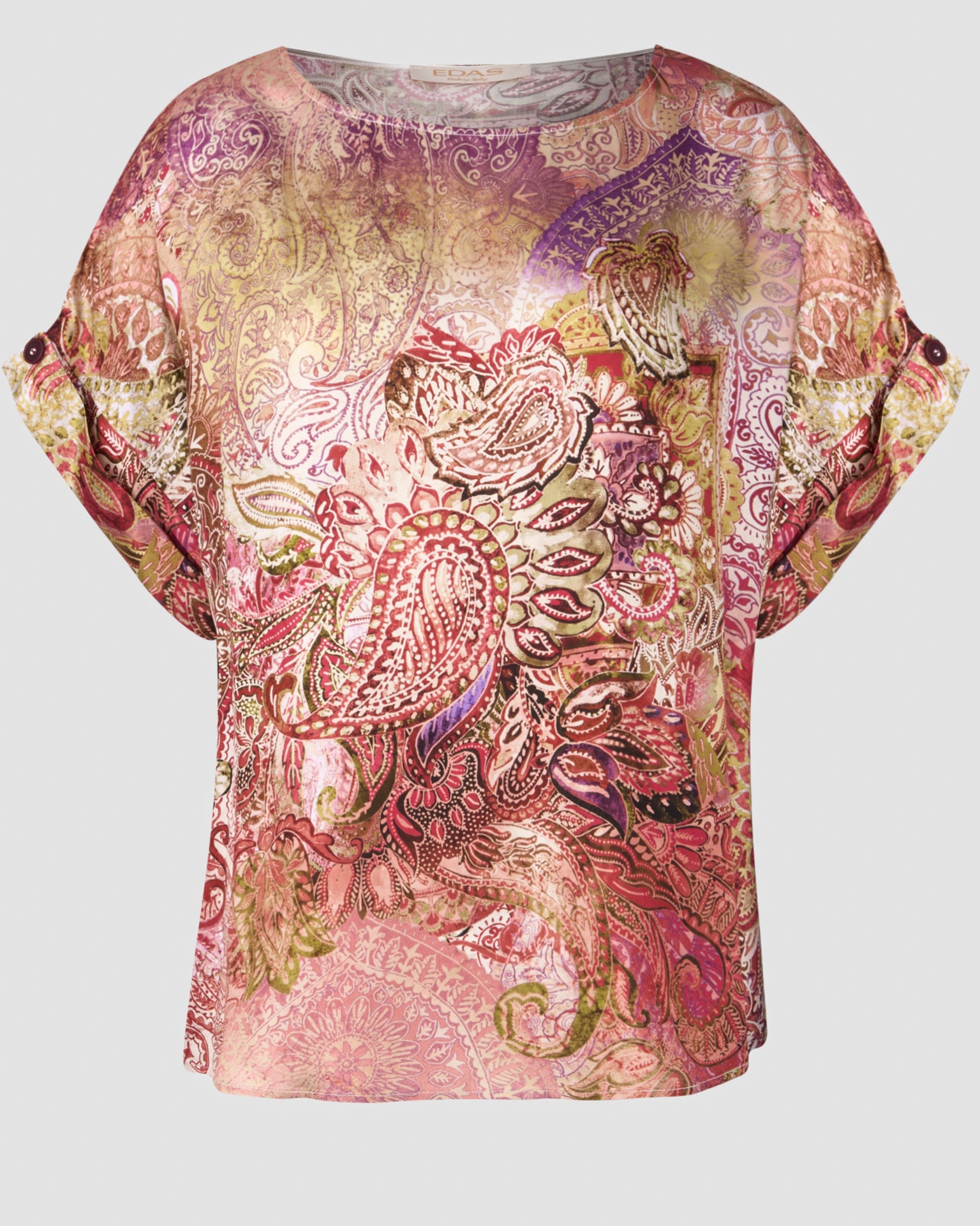 Blusa manica scesa SCARLATTO