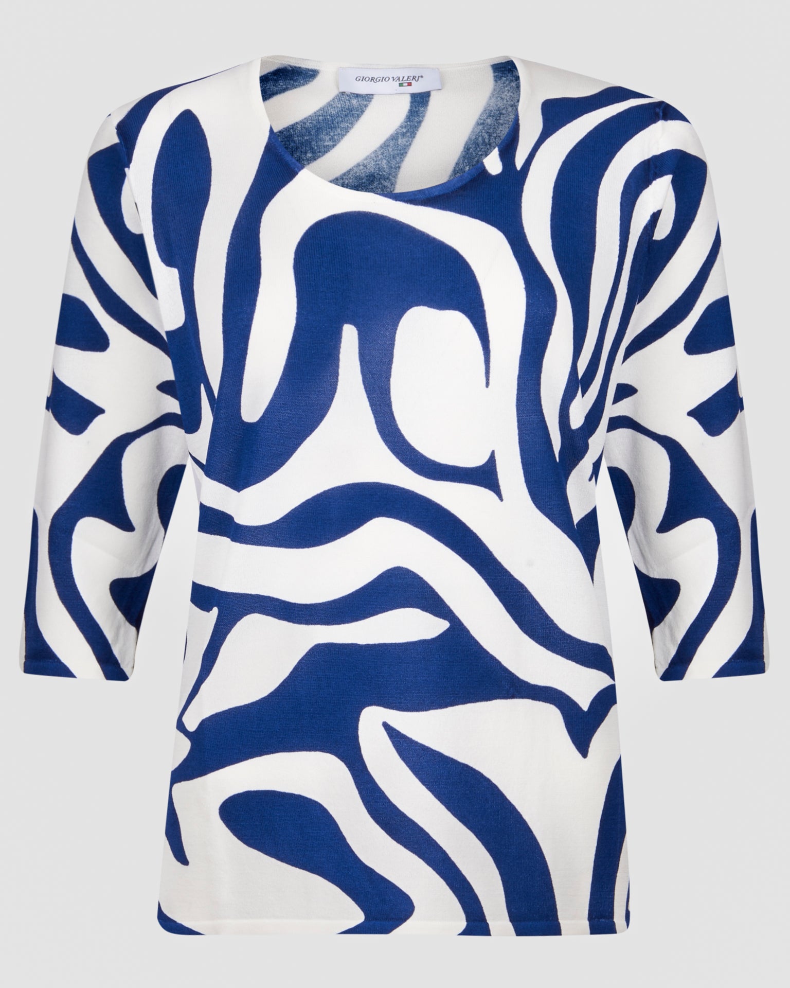 Maglia in viscosa fantasia zebra 7906