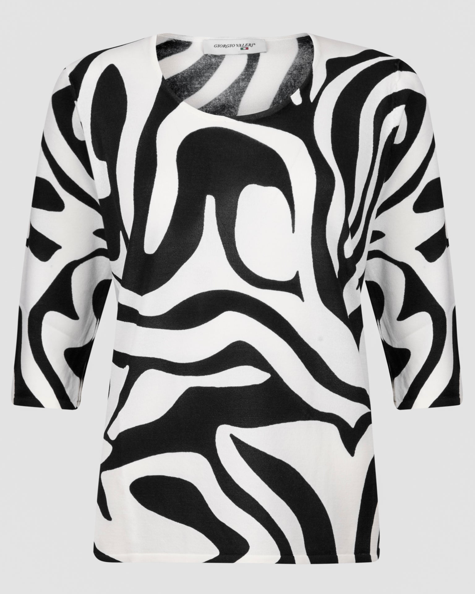 Maglia in viscosa fantasia zebra 7906