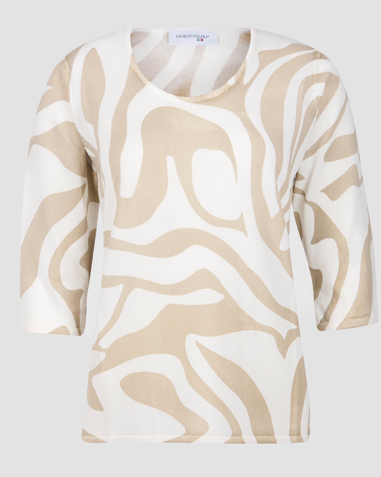 Maglia in viscosa fantasia zebra 7906