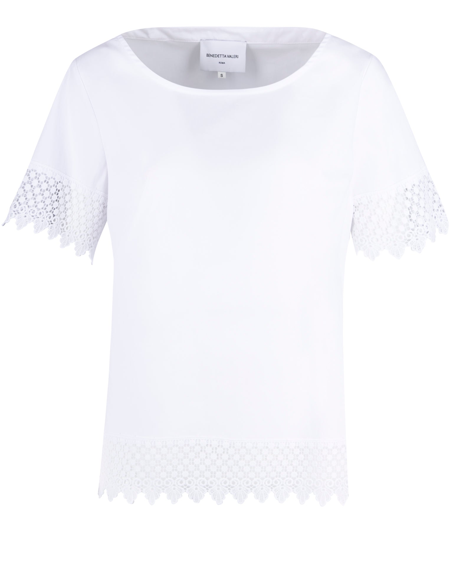 Casacca in cotone con macrame' 24-241