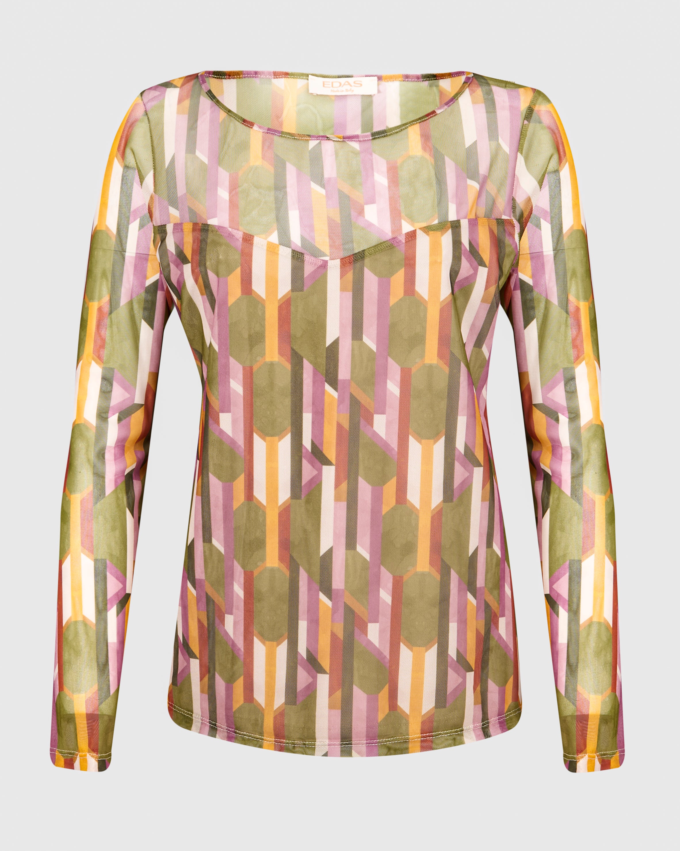 Maglia in tulle scollo cuore SOLSISTIO