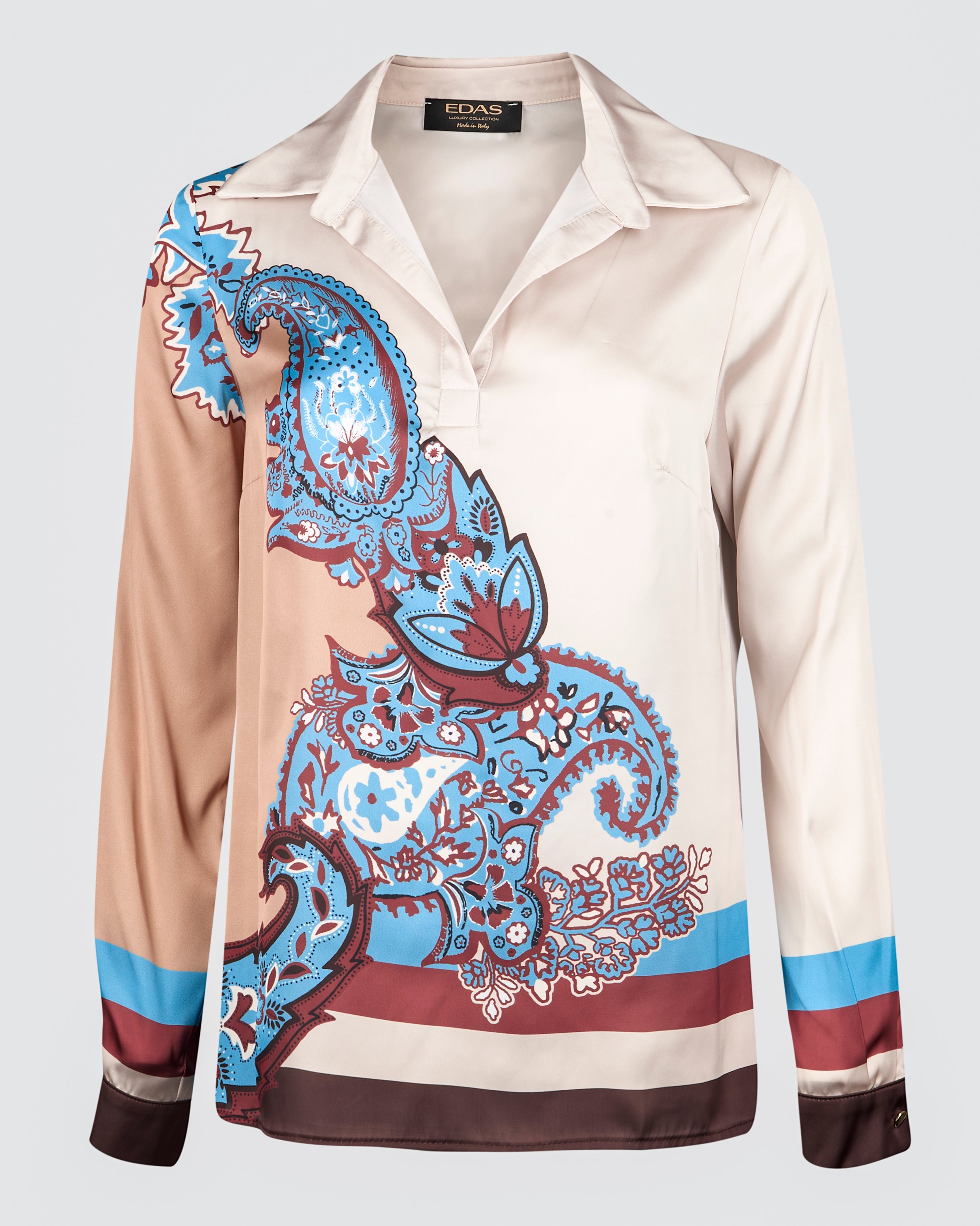 Polo stampa fantasia cashmere SORATTE