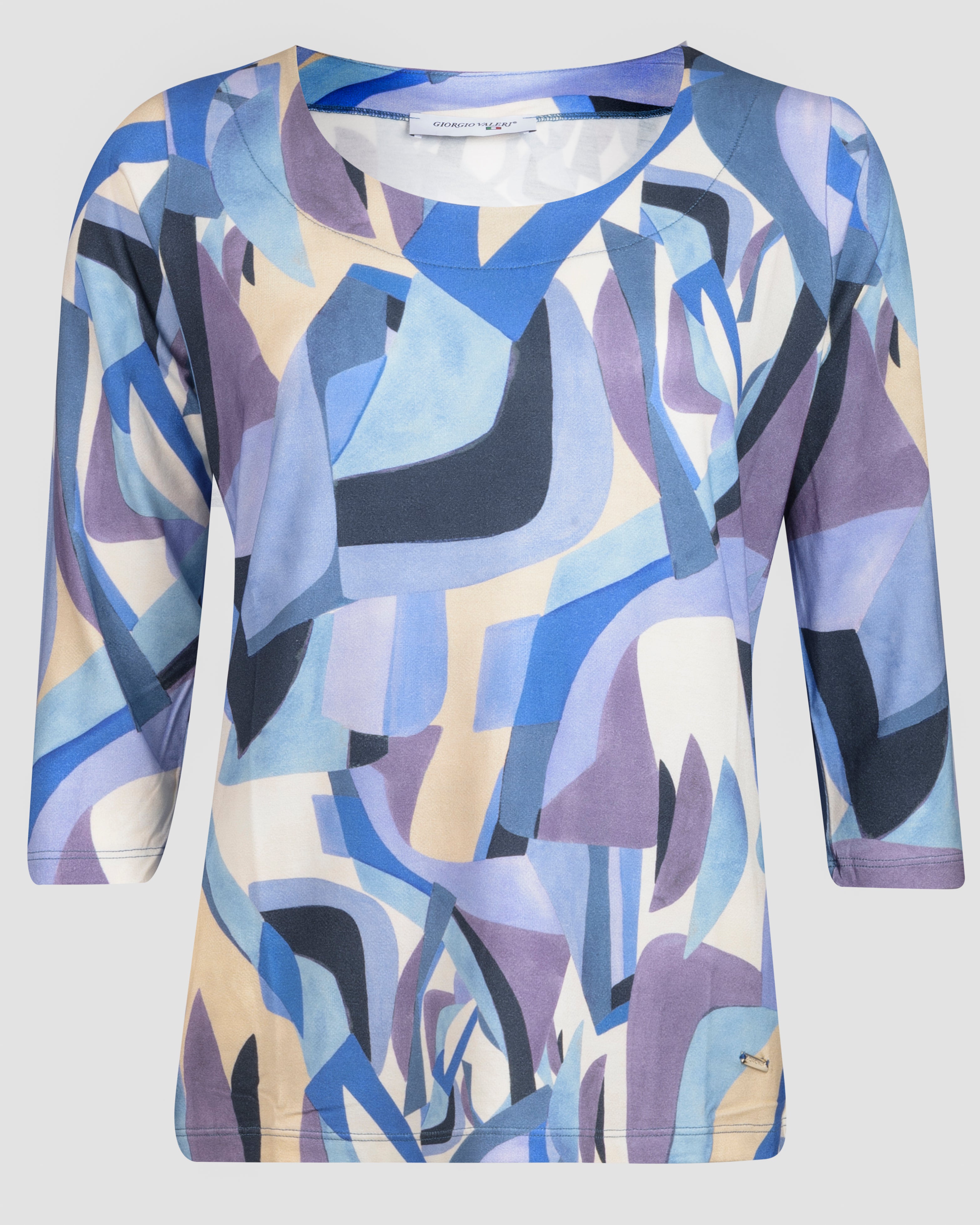 Maglia giro manica 3/4 viscosa 8522/q