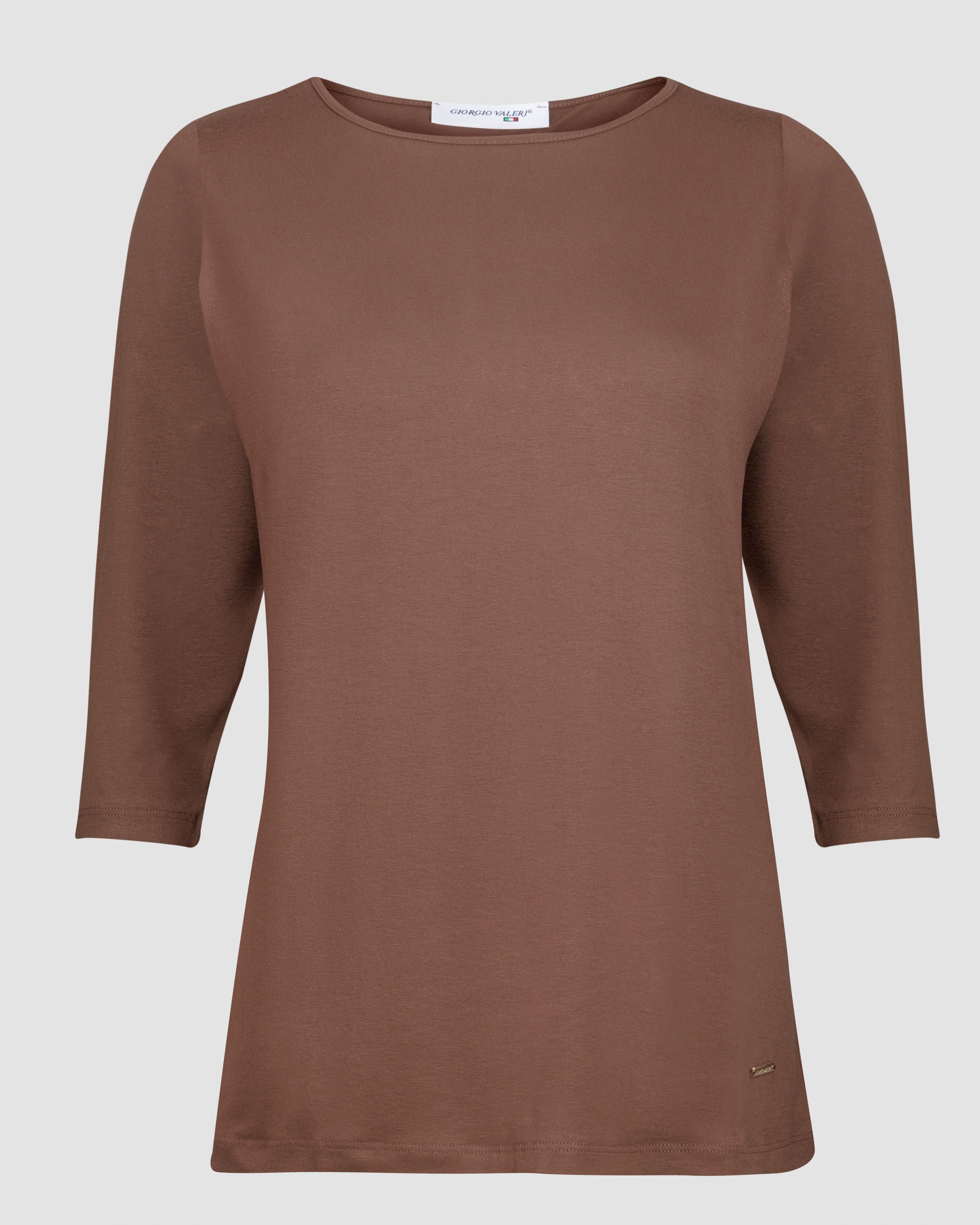 Maglia giorcollo barchetta in viscosa 600 NEW 3/4