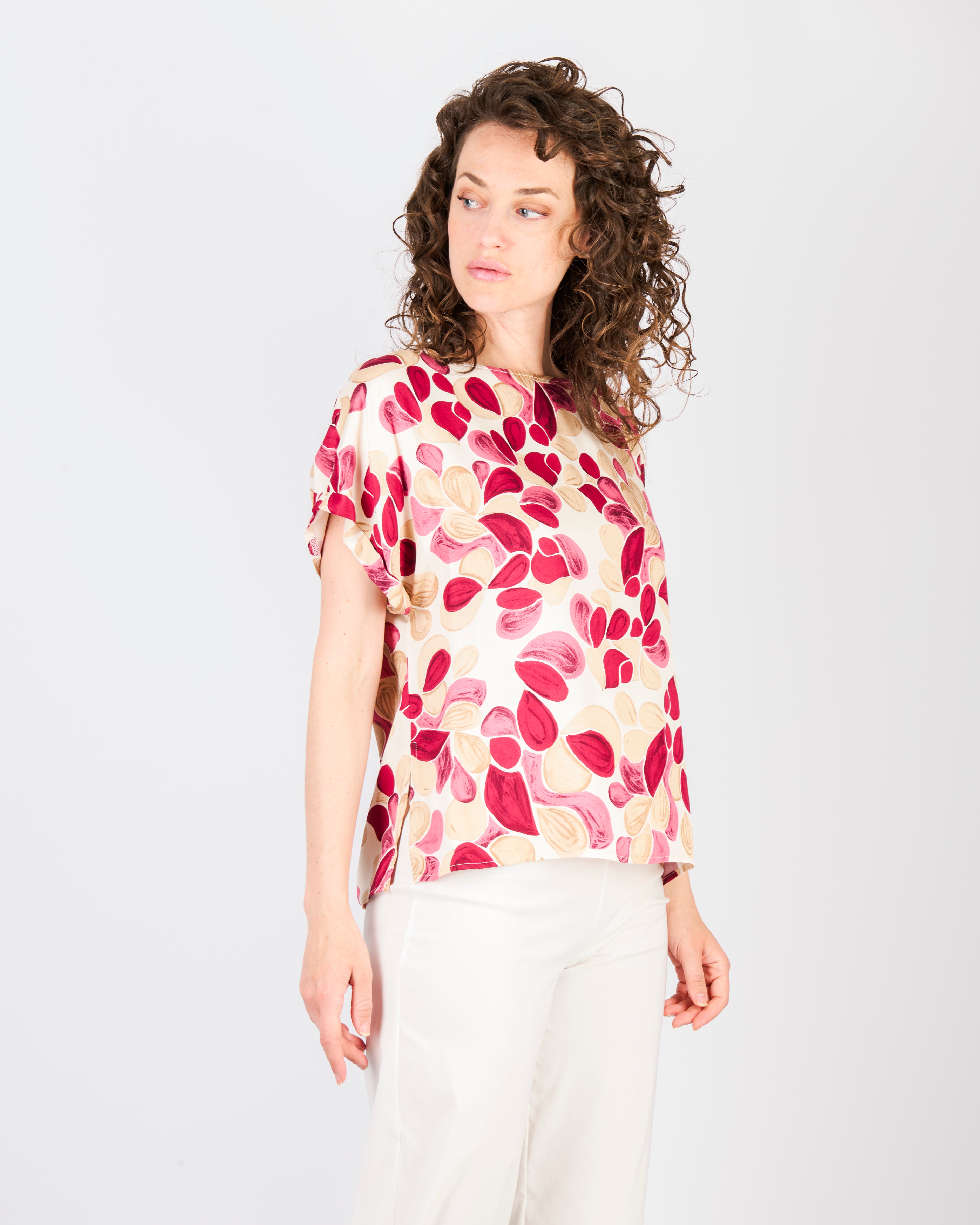 Blusa raso di viscosa LUCILLA