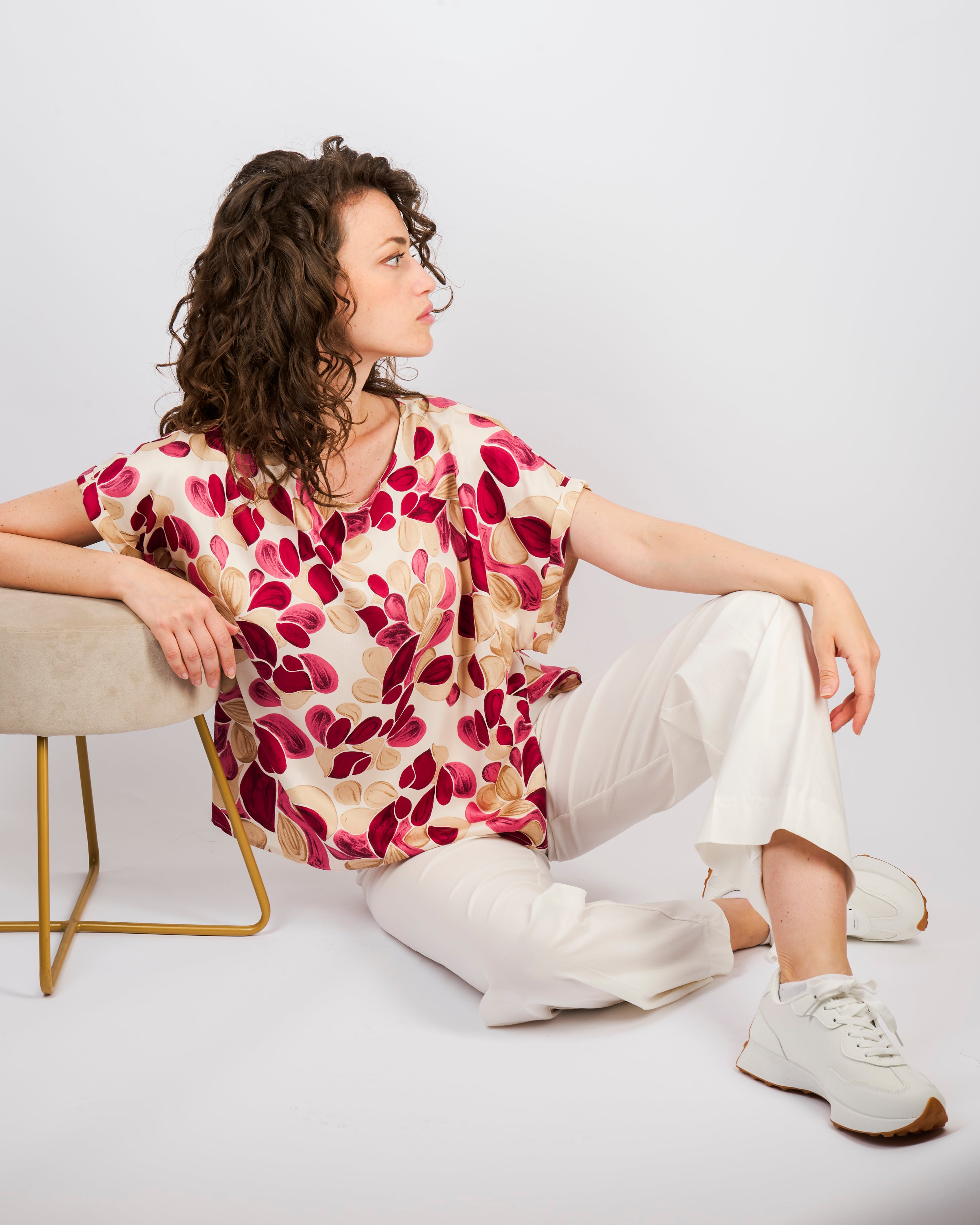 Blusa raso di viscosa LUCILLA