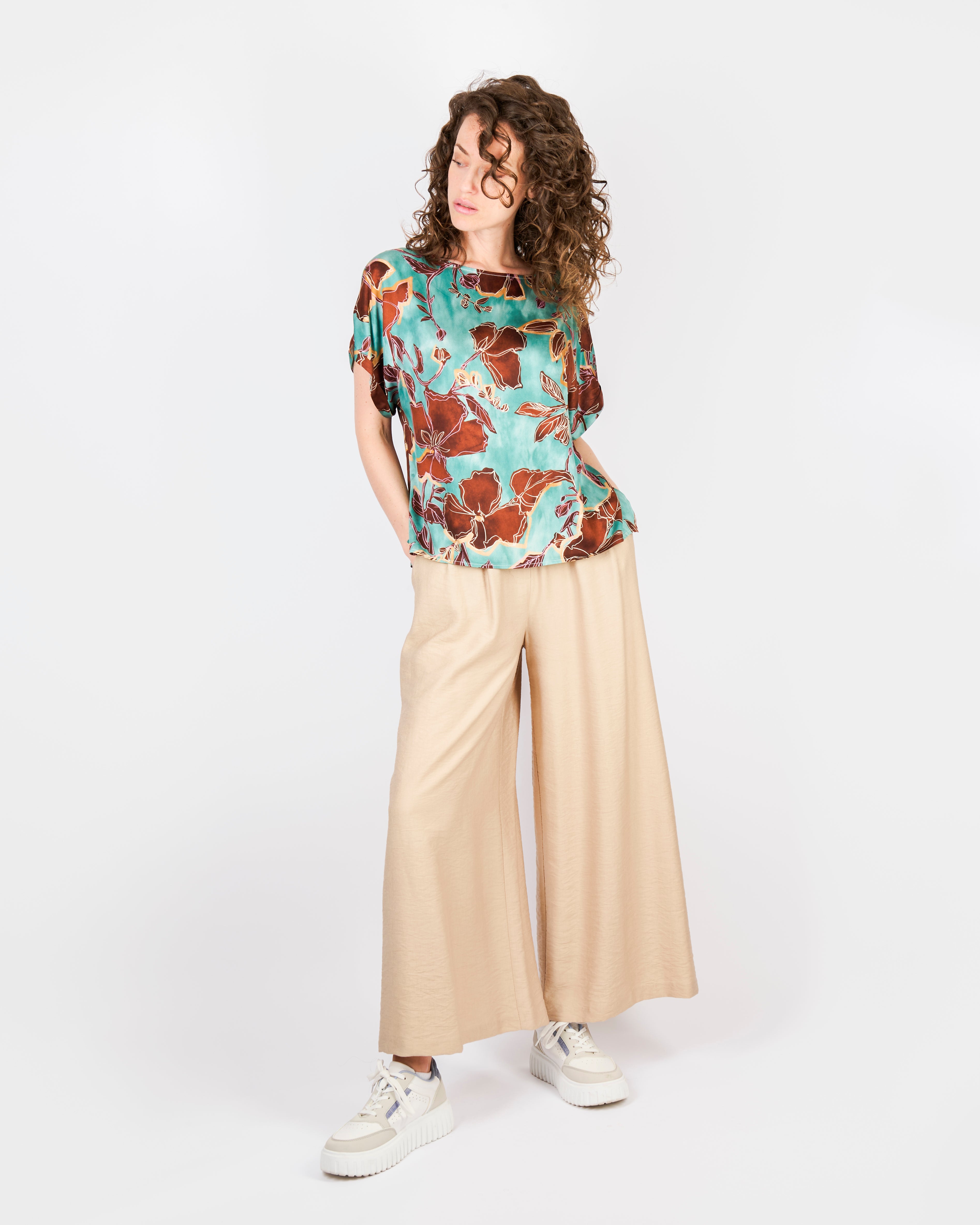 Blusa raso di viscosa GHILA