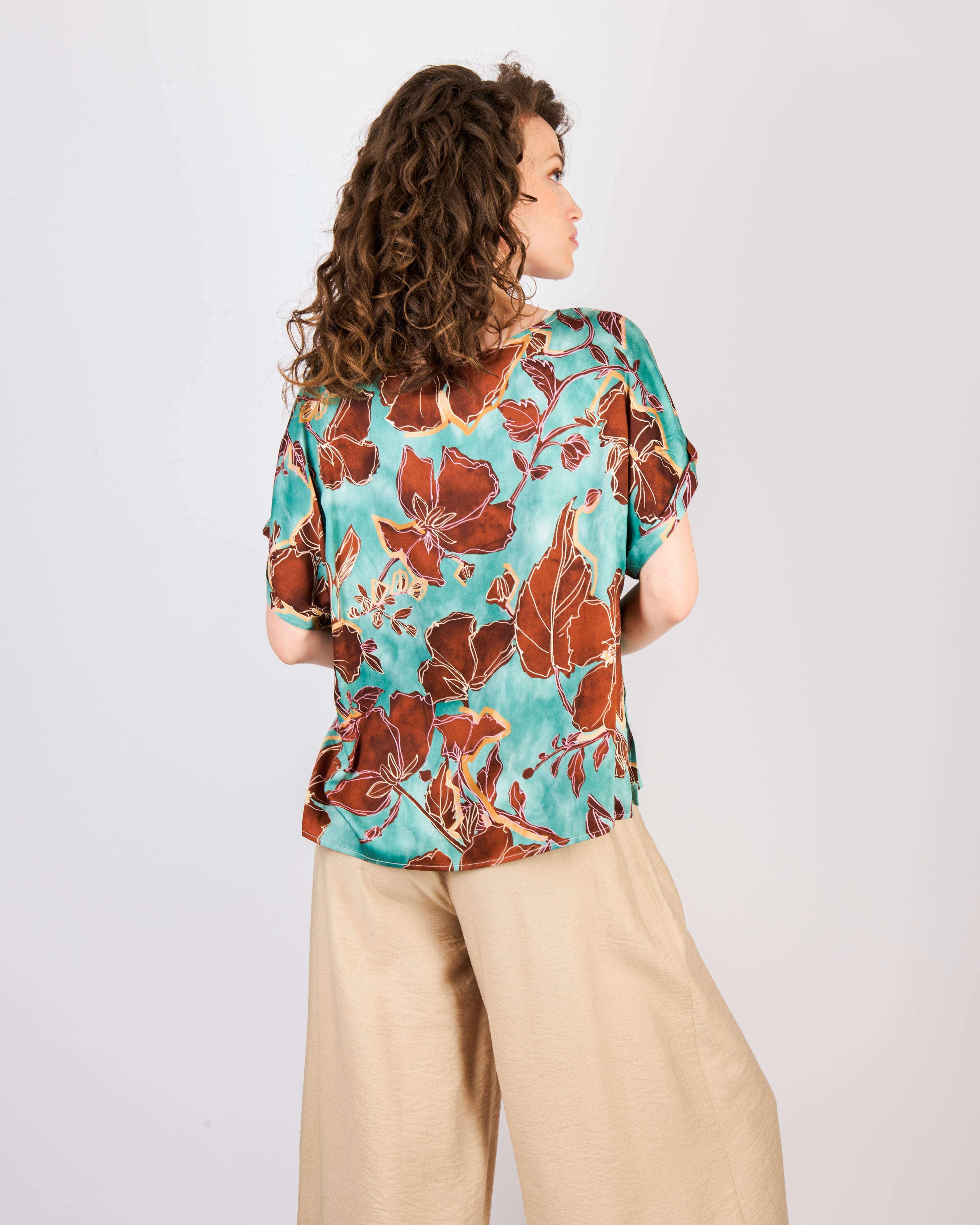 Blusa raso di viscosa GHILA