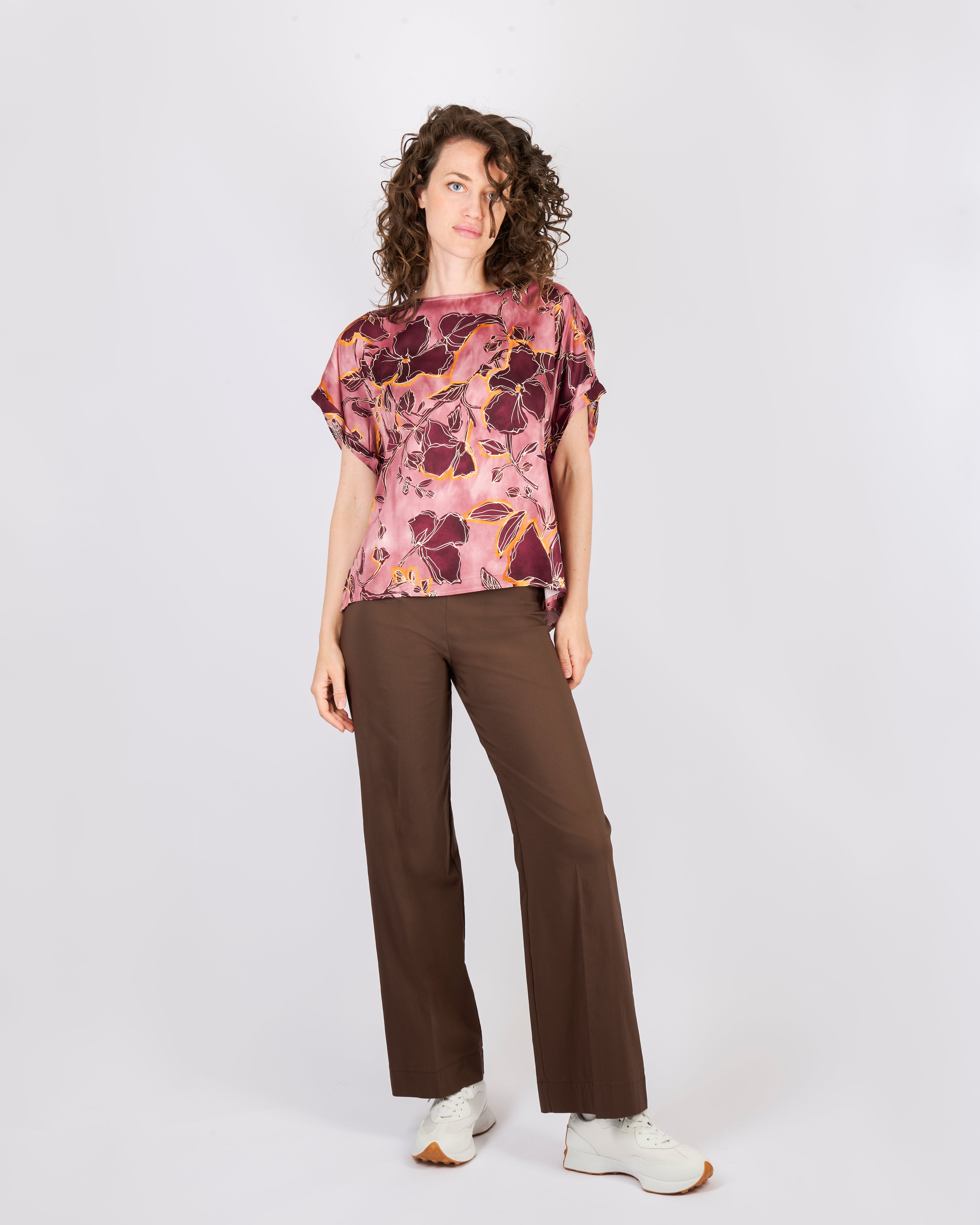 Blusa raso di viscosa GIULIA