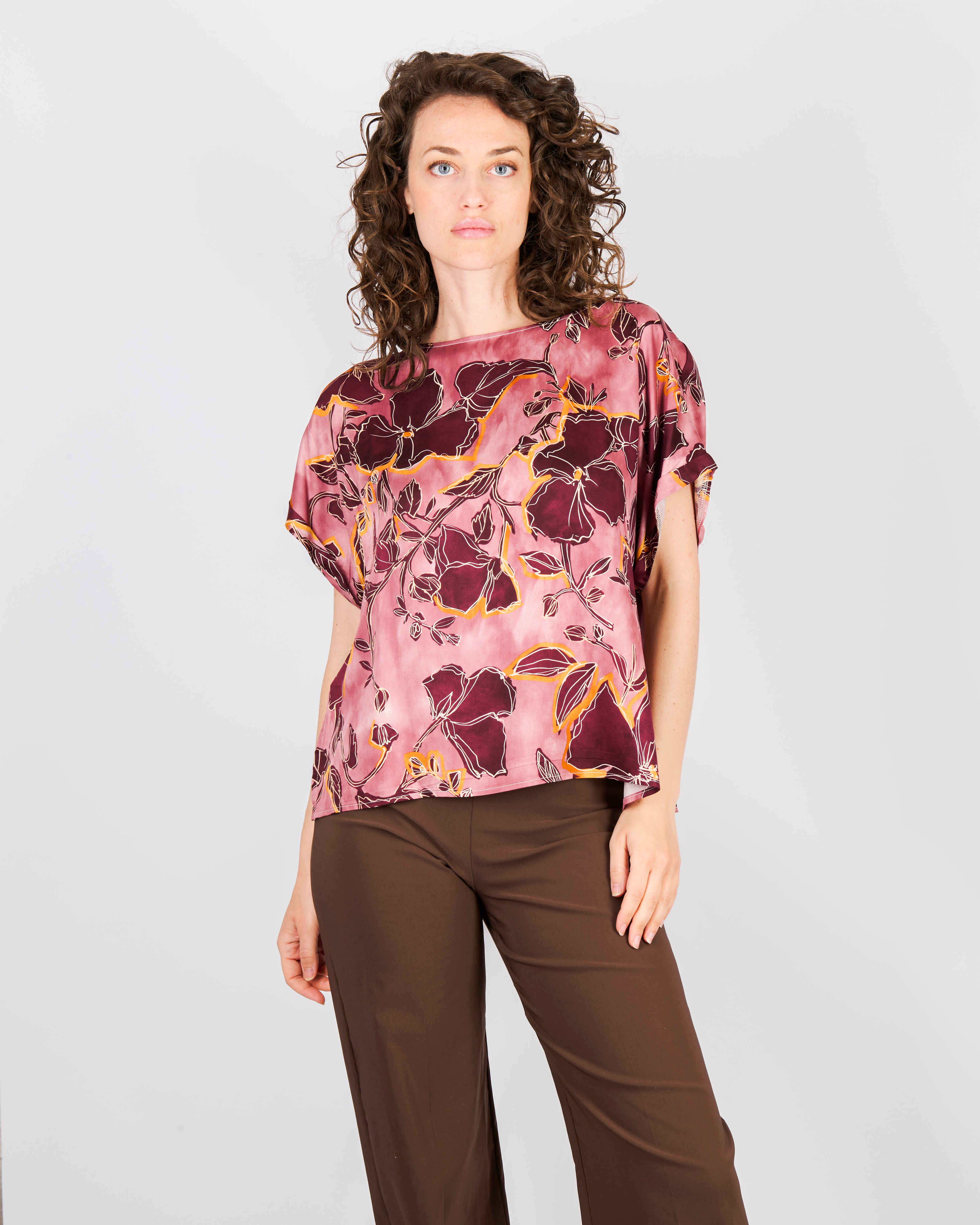 Blusa raso di viscosa GIULIA