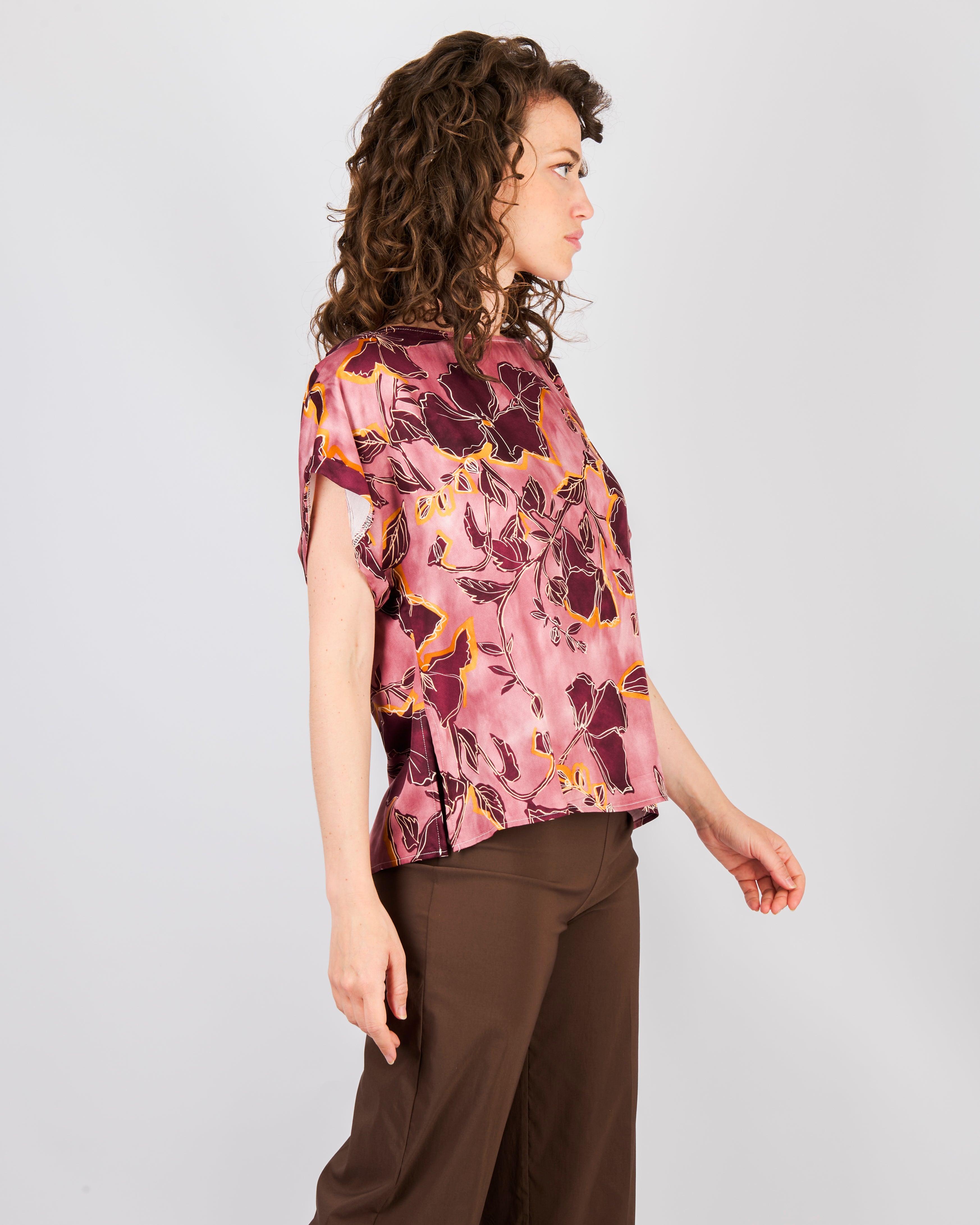 Blusa raso di viscosa GIULIA