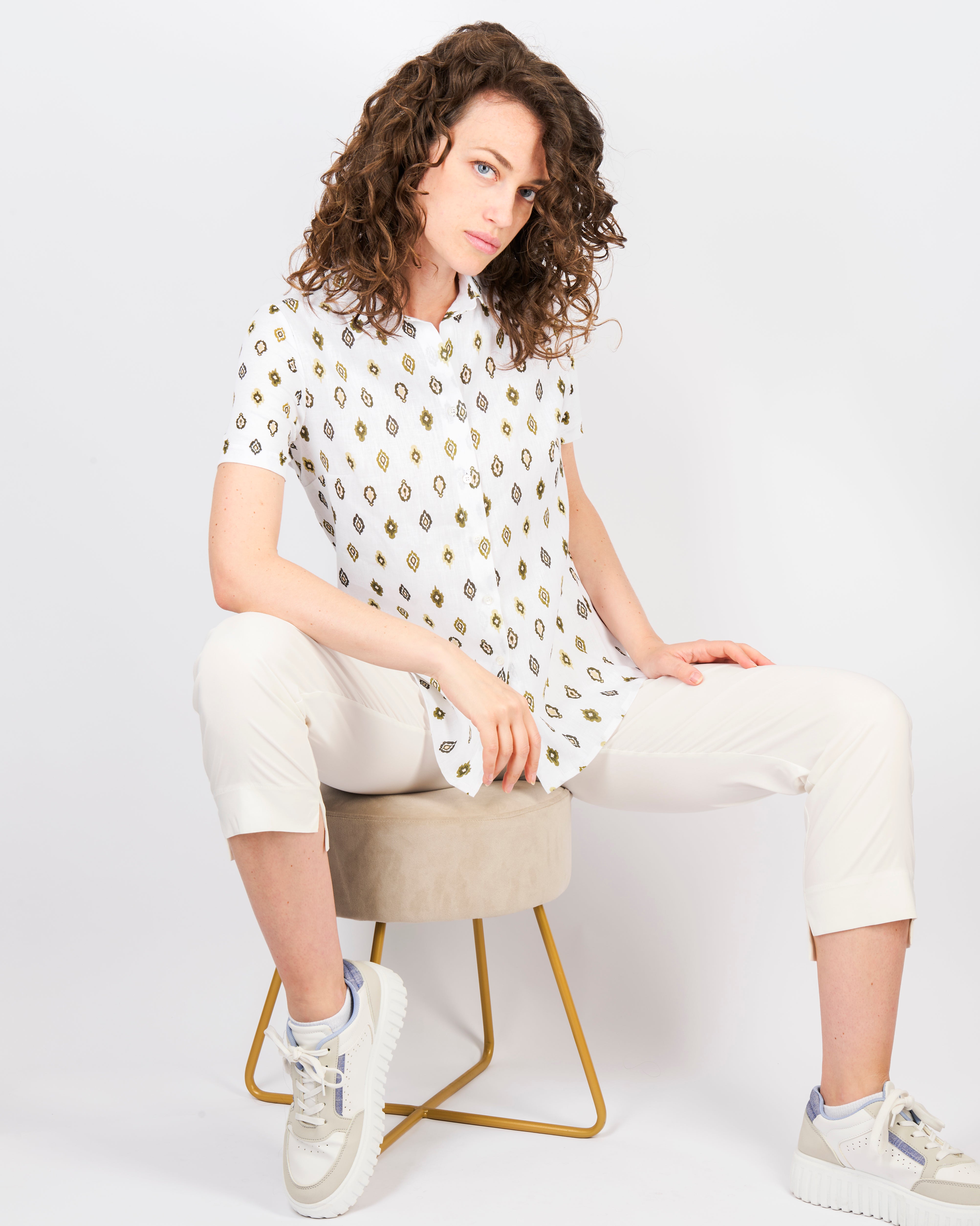 Camicia lino e viscosa 25-82M