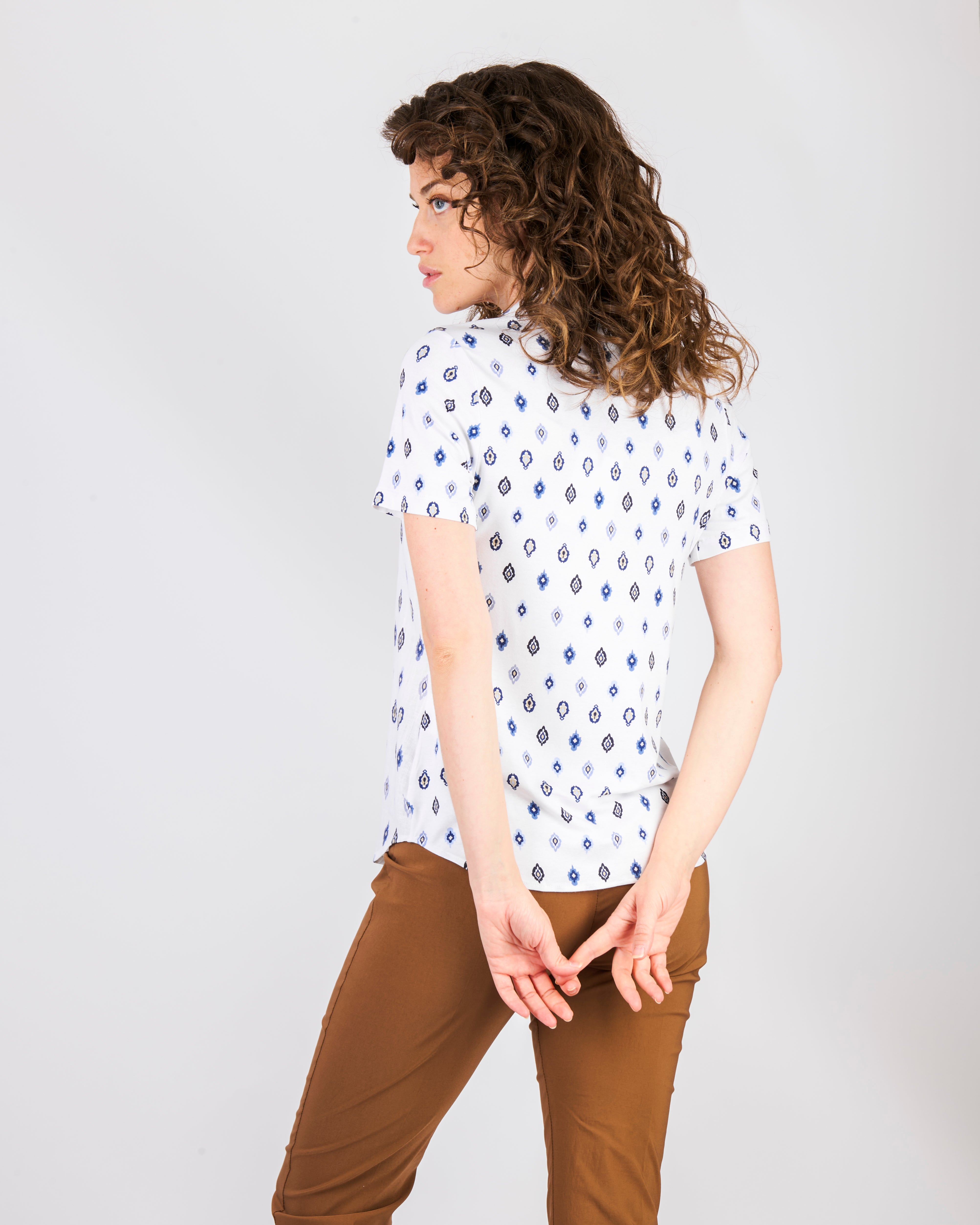 Camicia lino e viscosa 25-82M