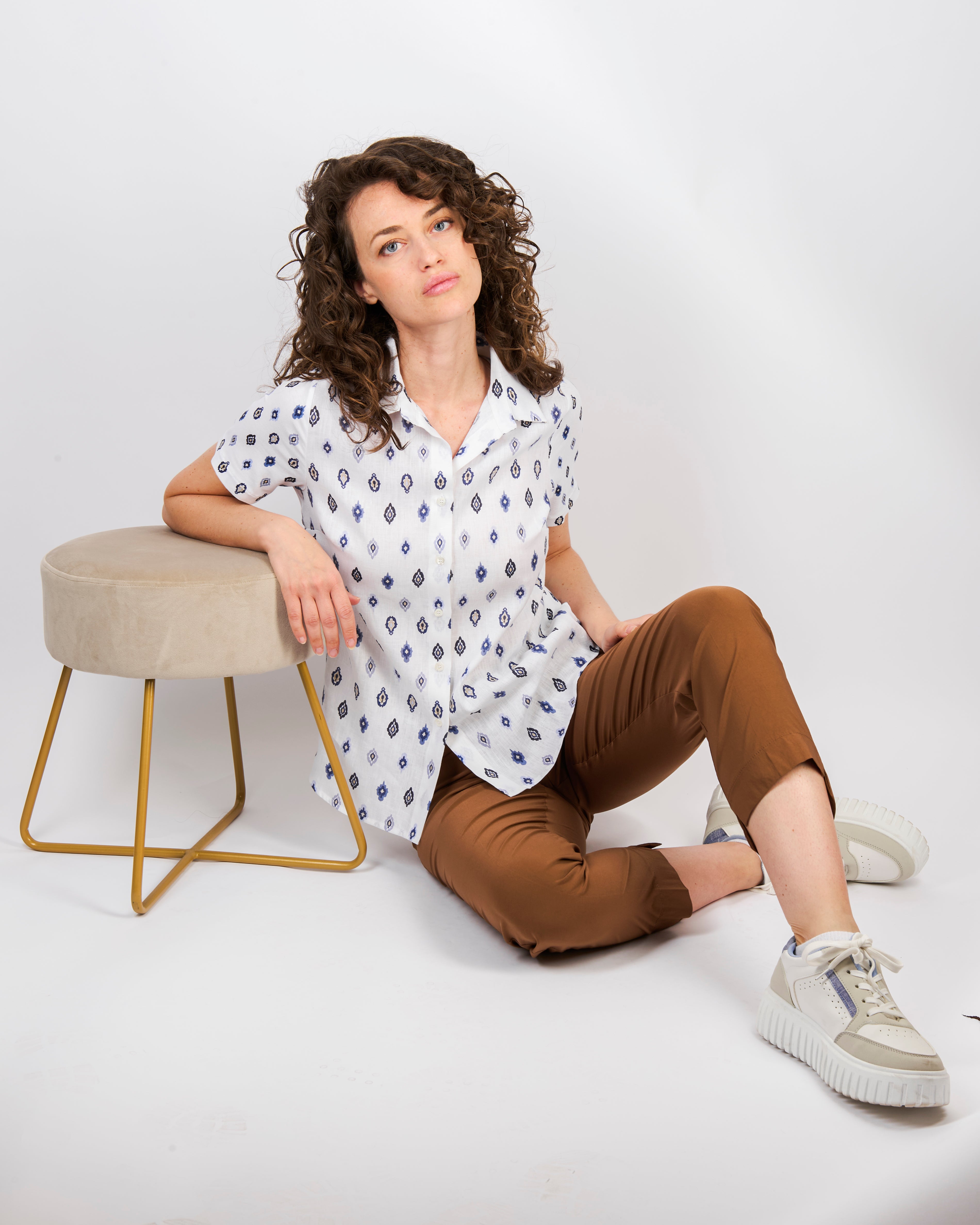 Camicia lino e viscosa 25-82M