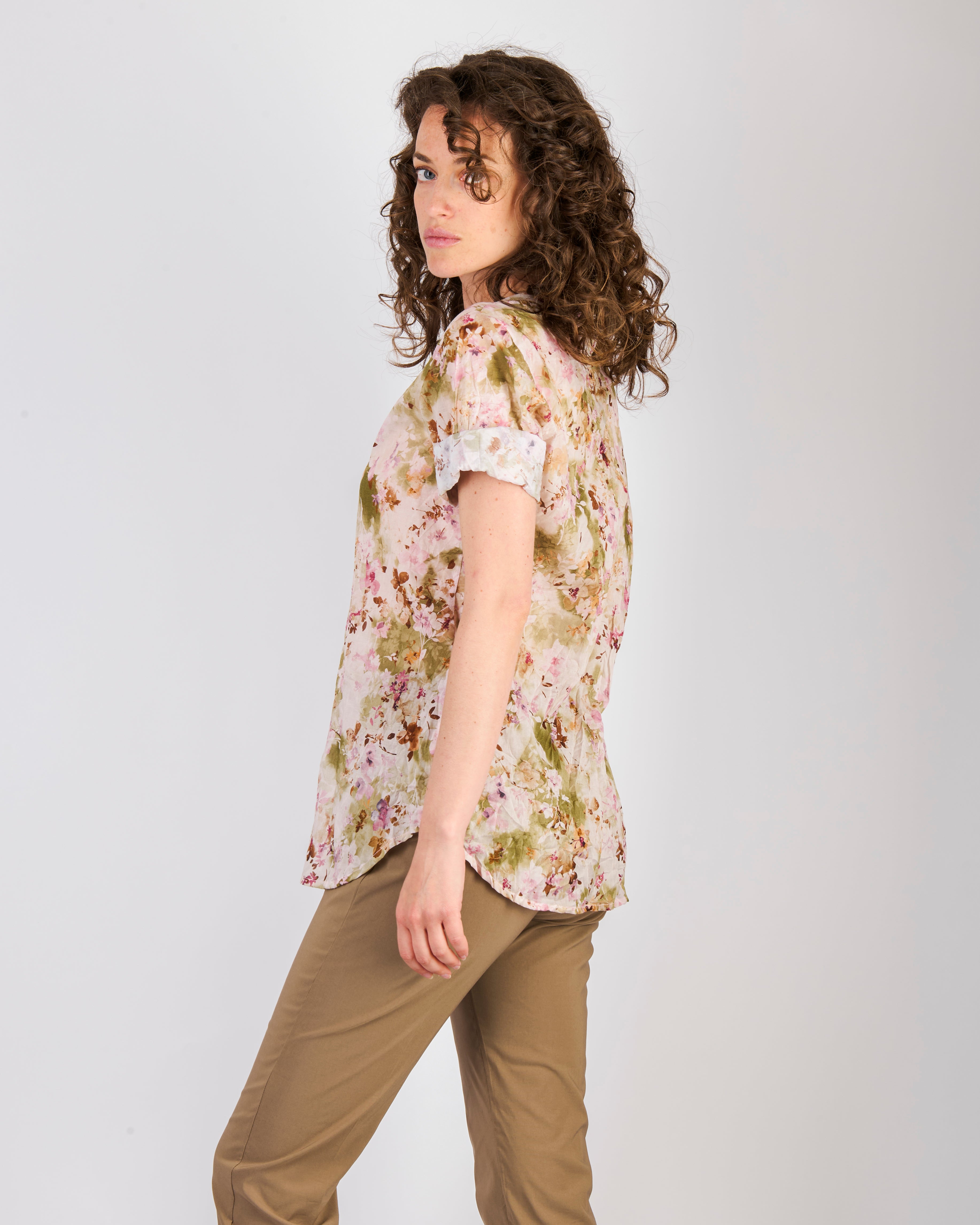 Camicia coreana mussola di cotone 25-223
