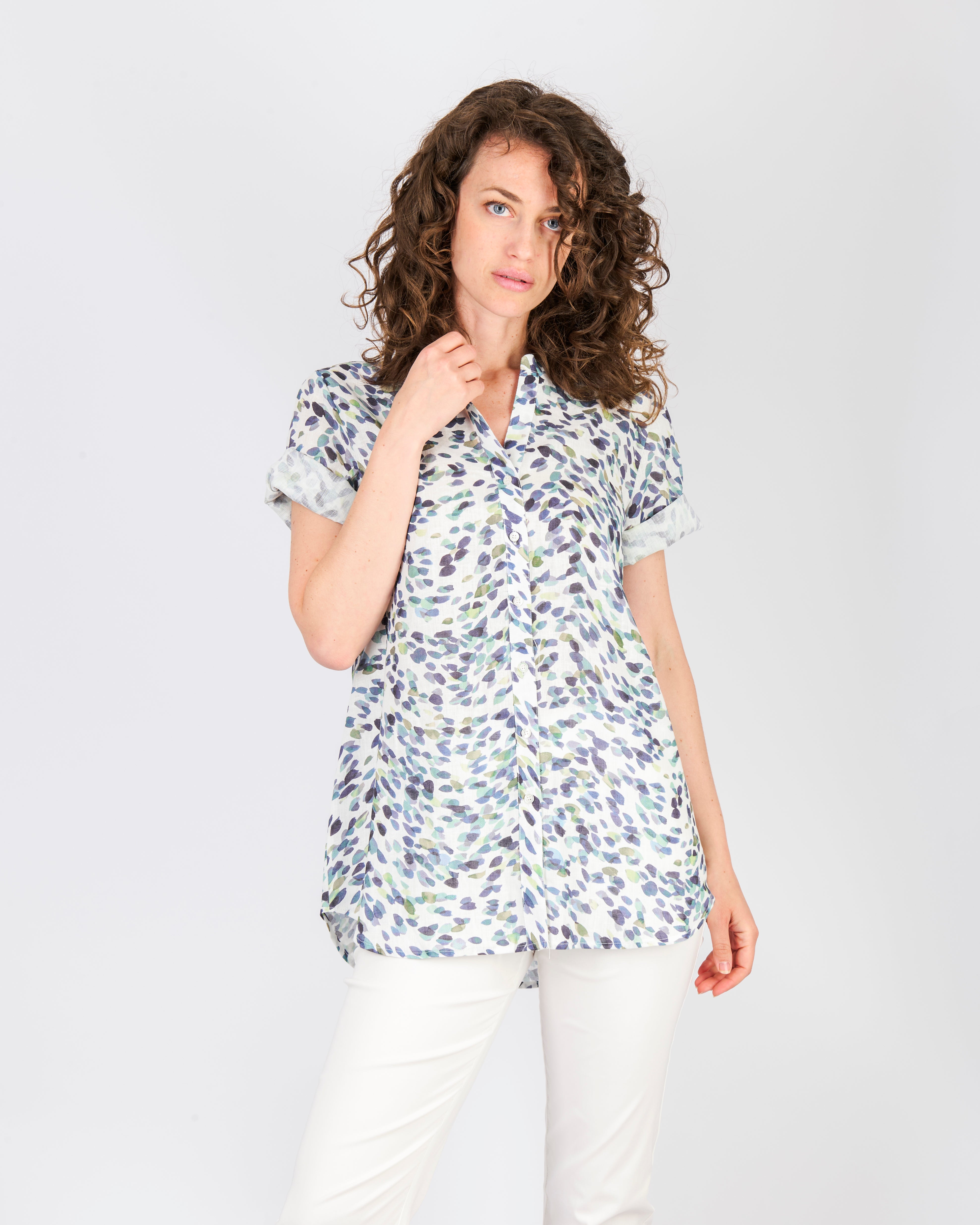 Camicia coreana lino e cotone 25-20M