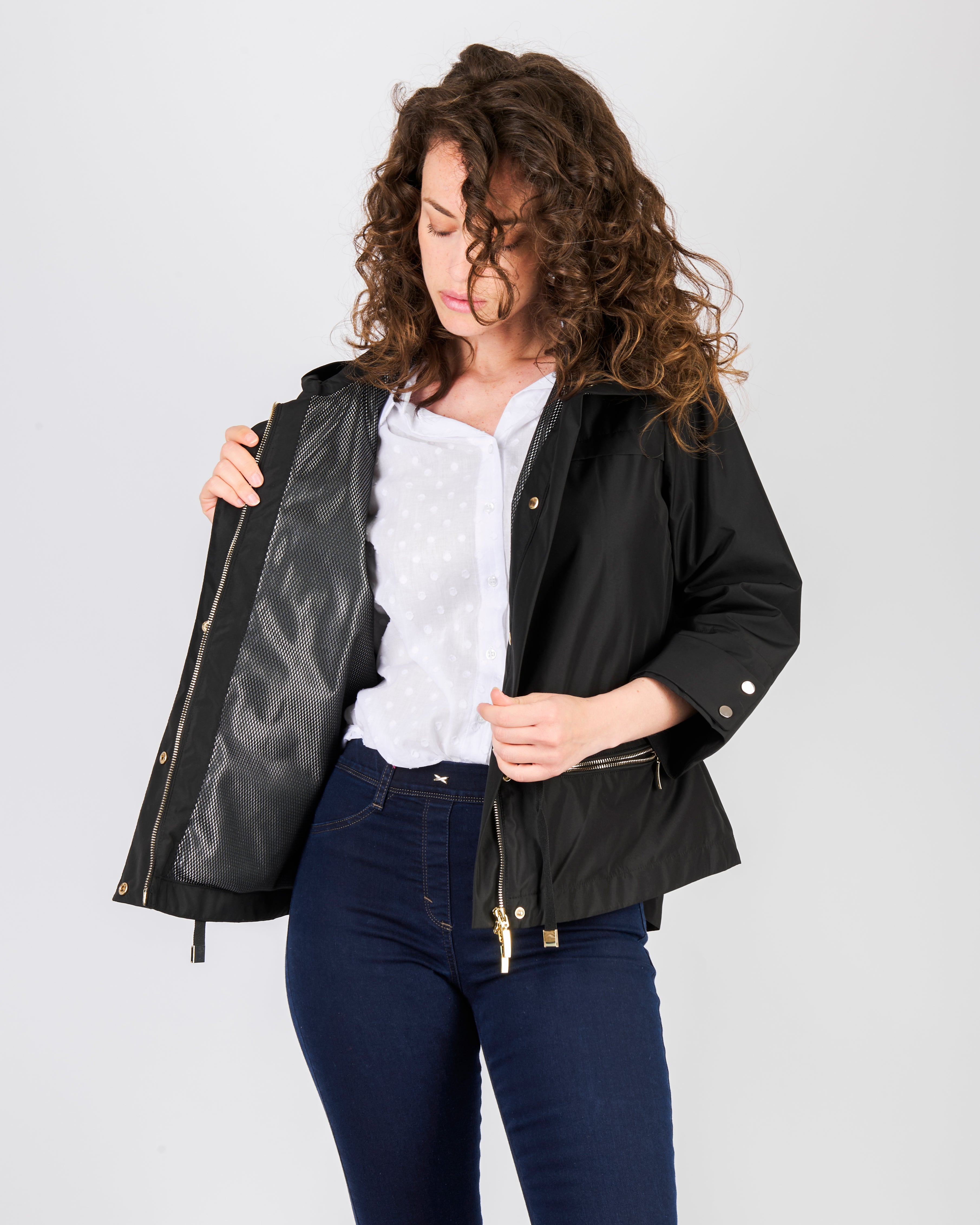 Giacca zip e cappuccio FRANCY