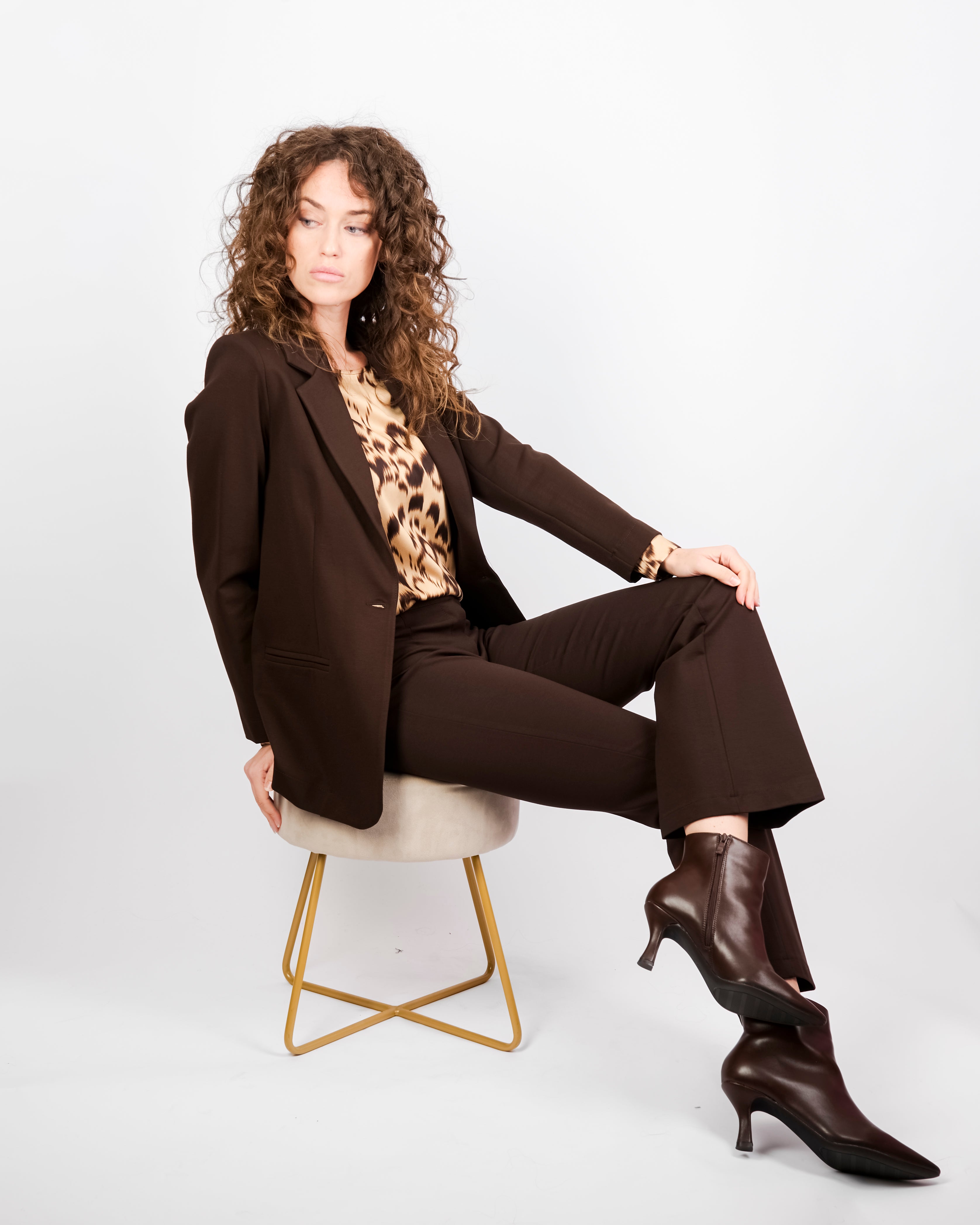 Giacca lunga in punto milano comfort H504/1