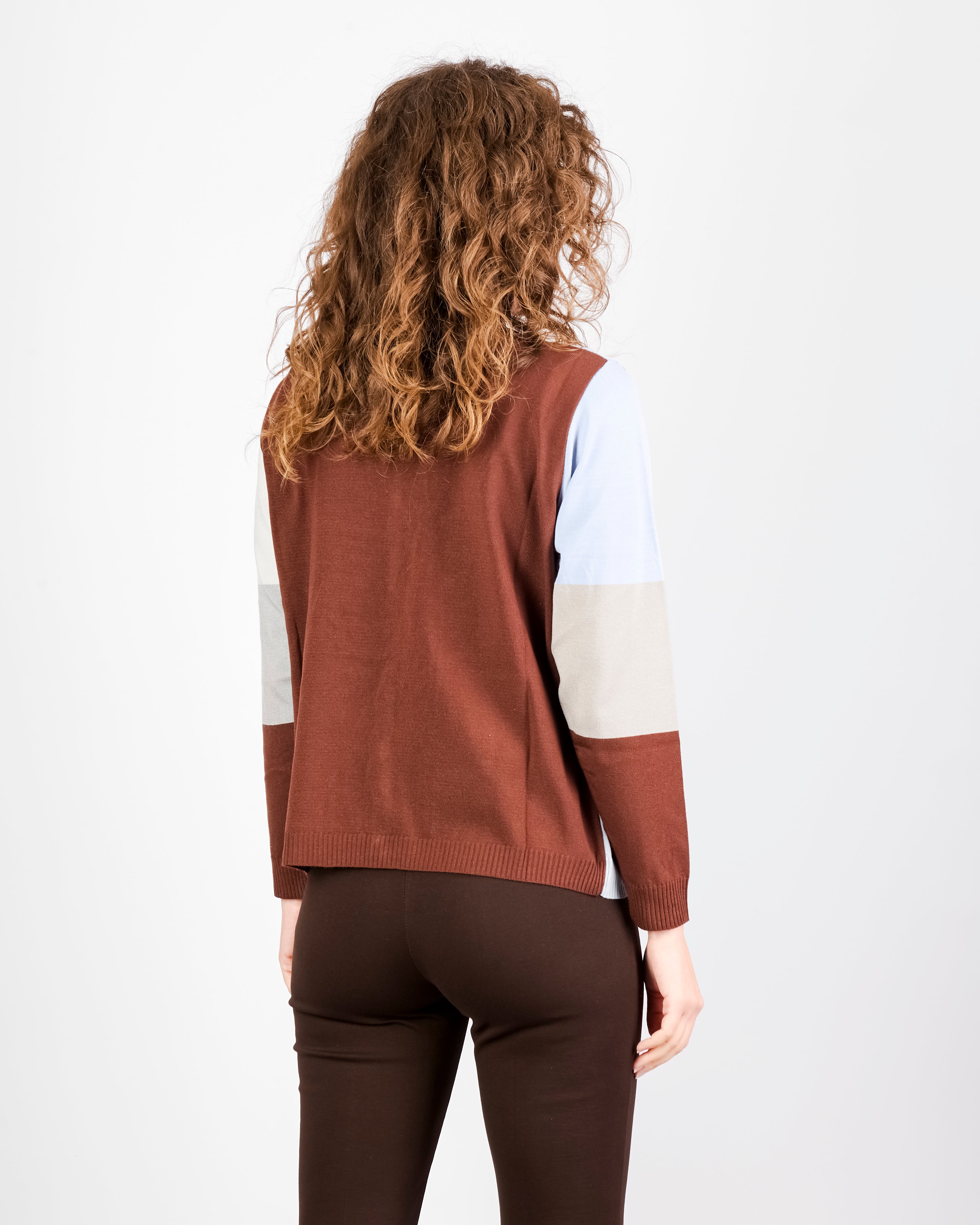 Twinset con giacca intarsio TWIN1969