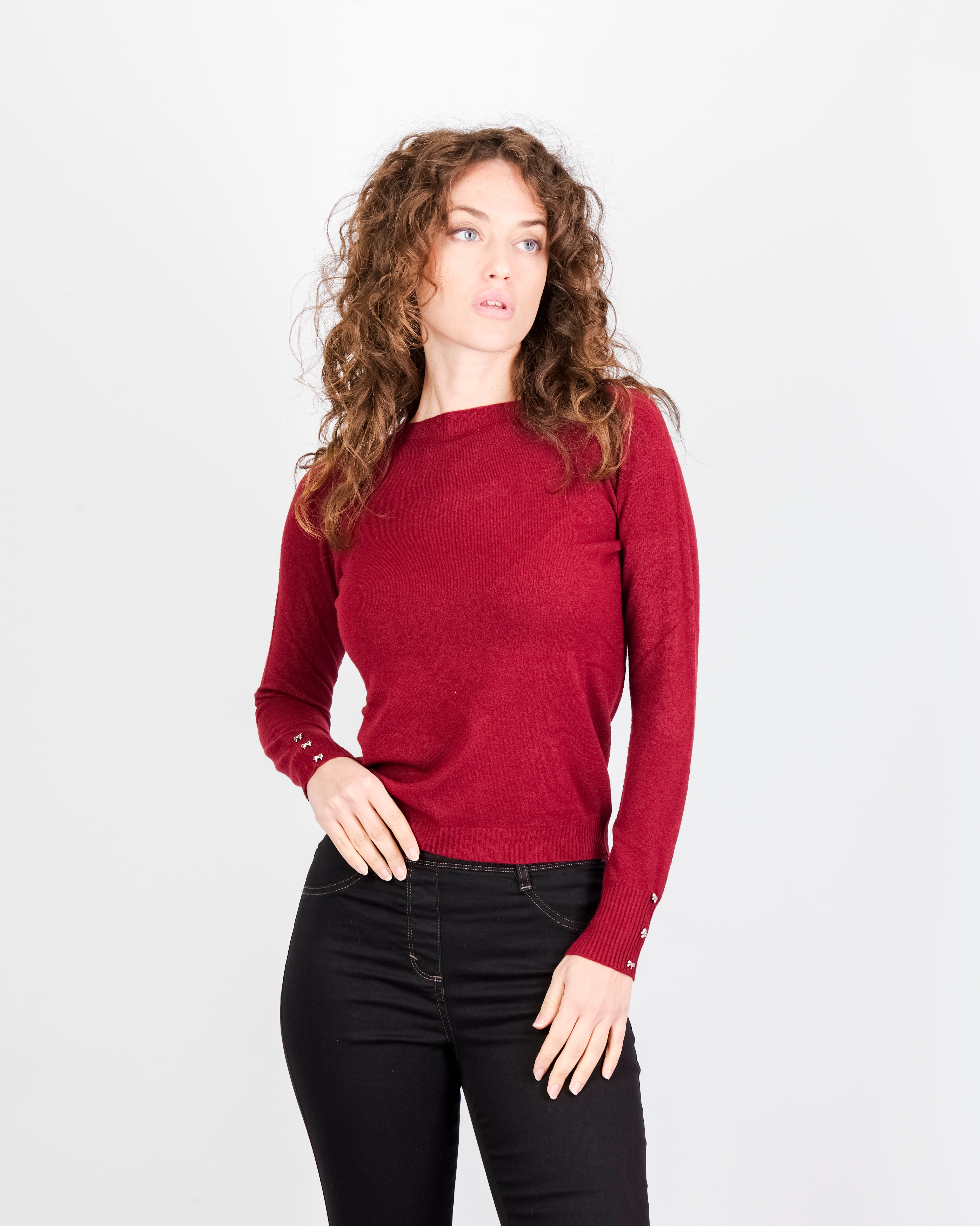 Maglia giro fiocchi gioiello polsini PA4122