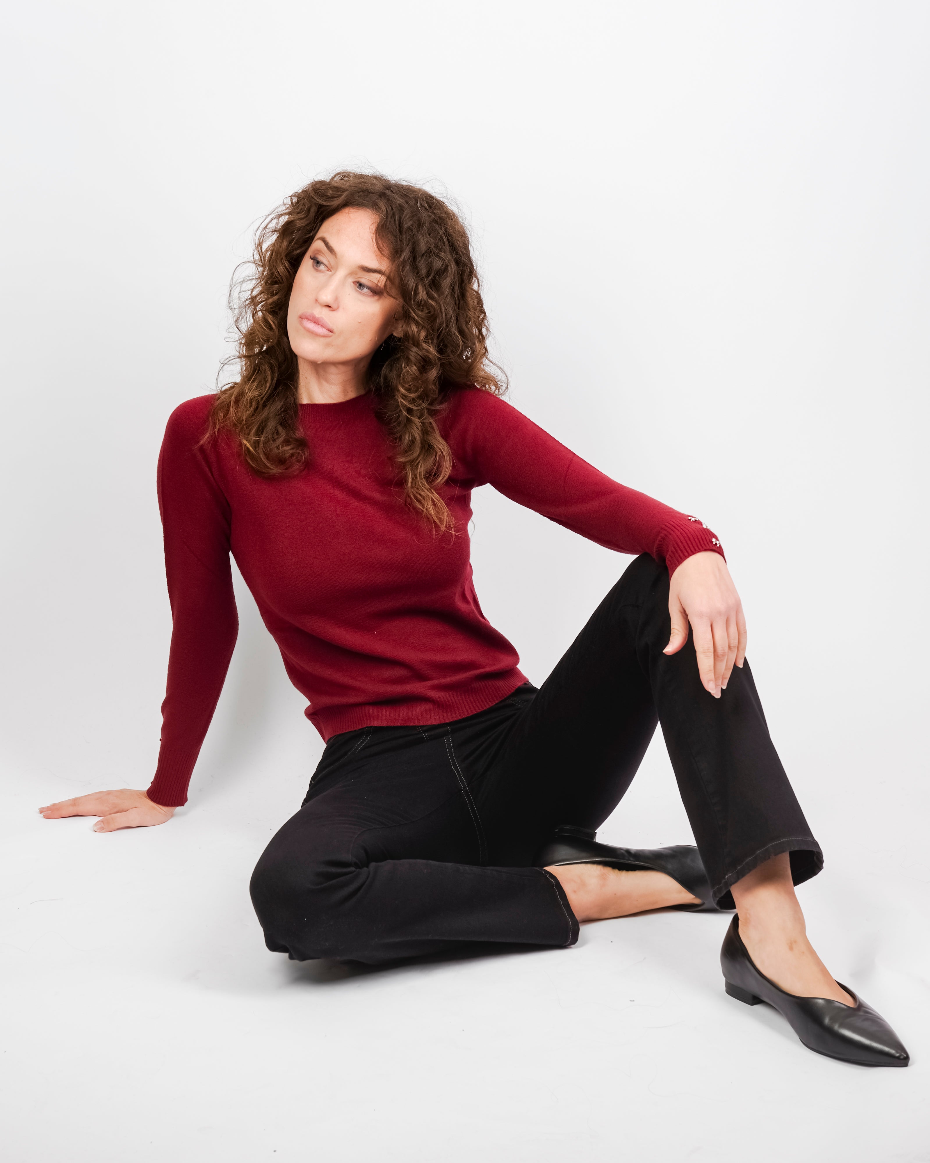 Maglia giro fiocchi gioiello polsini PA4122