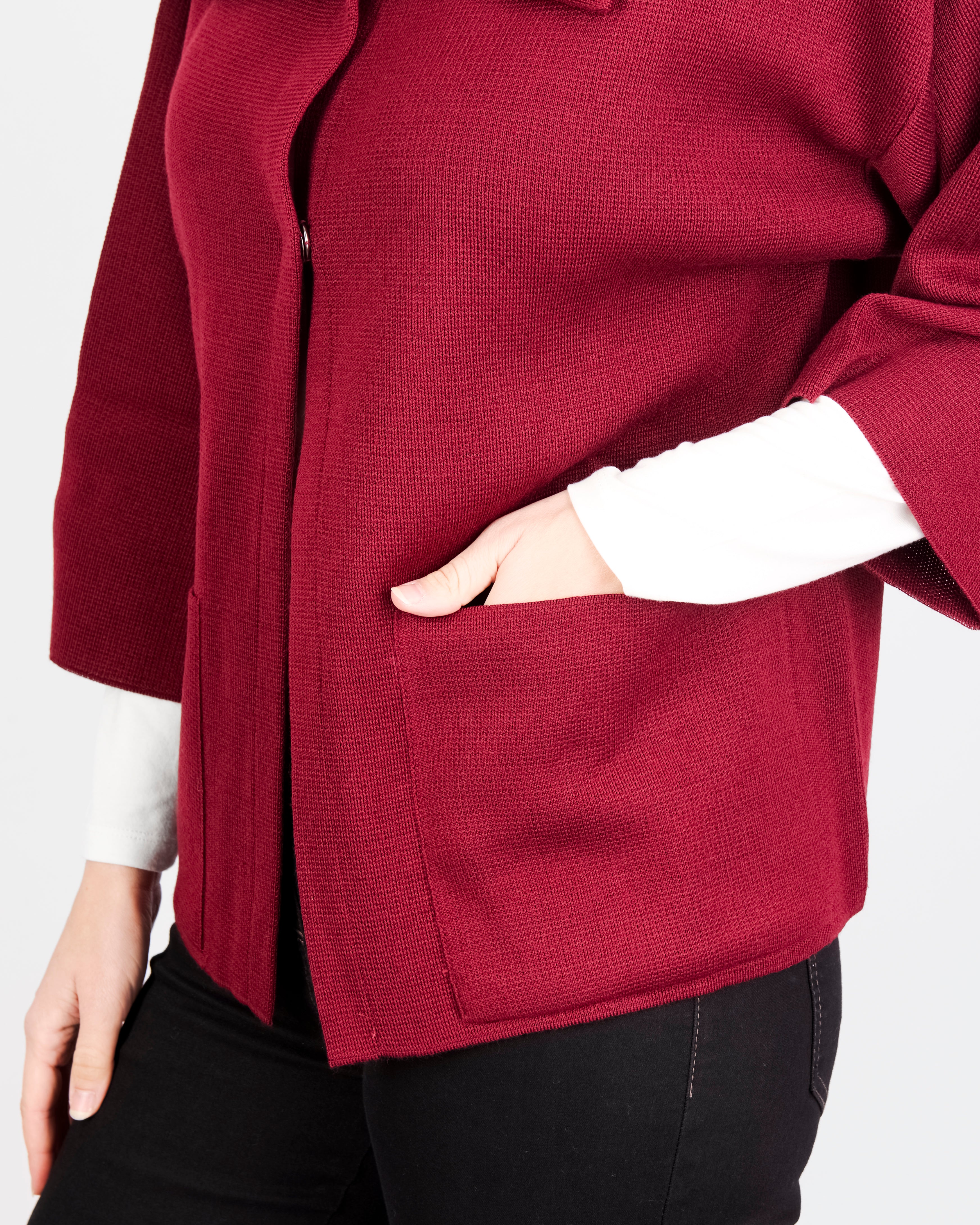 Cappottino punto maglia collo e tasche CAP1371