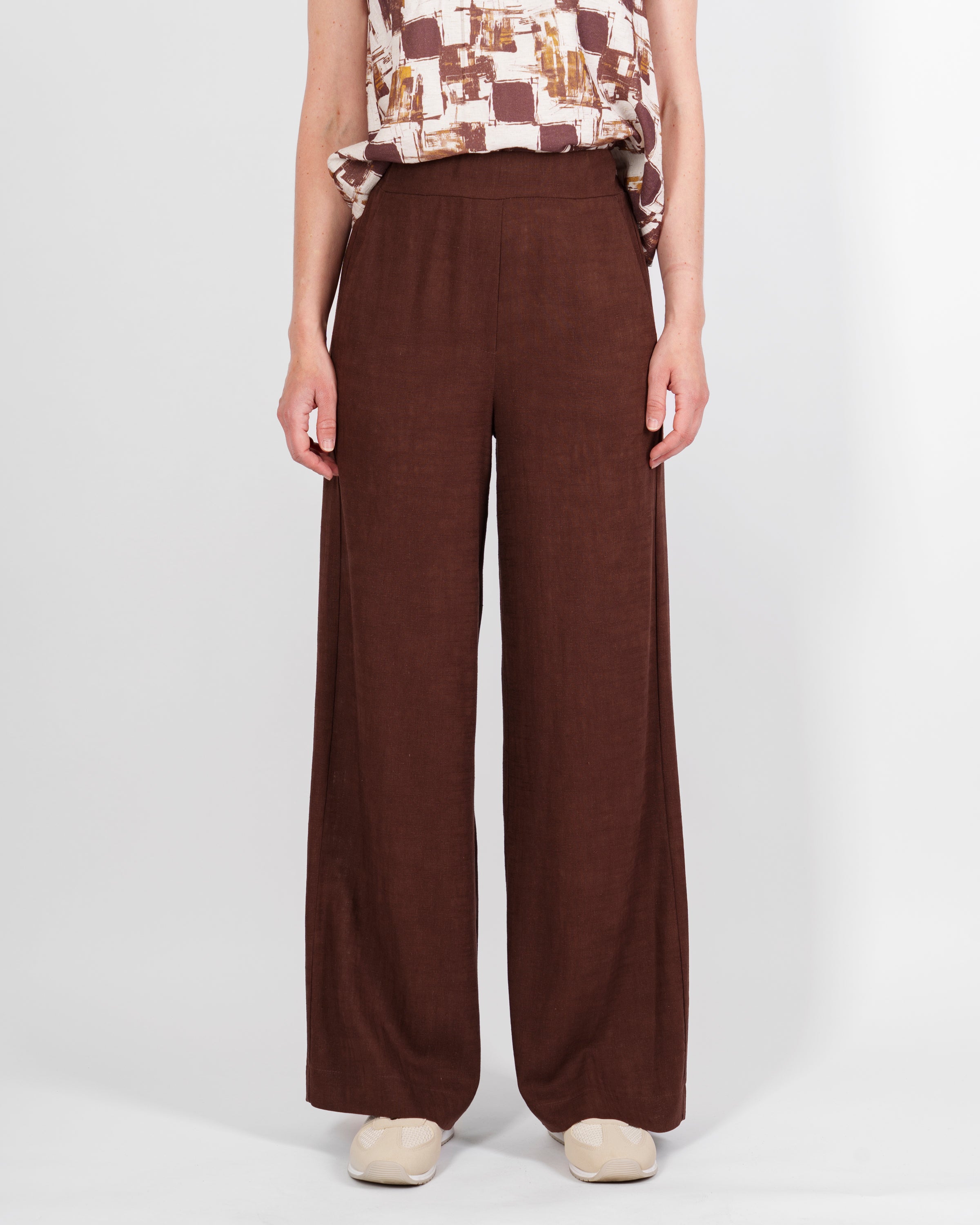 Pantalone Lino e Viscosa tasca a filo 1052/48