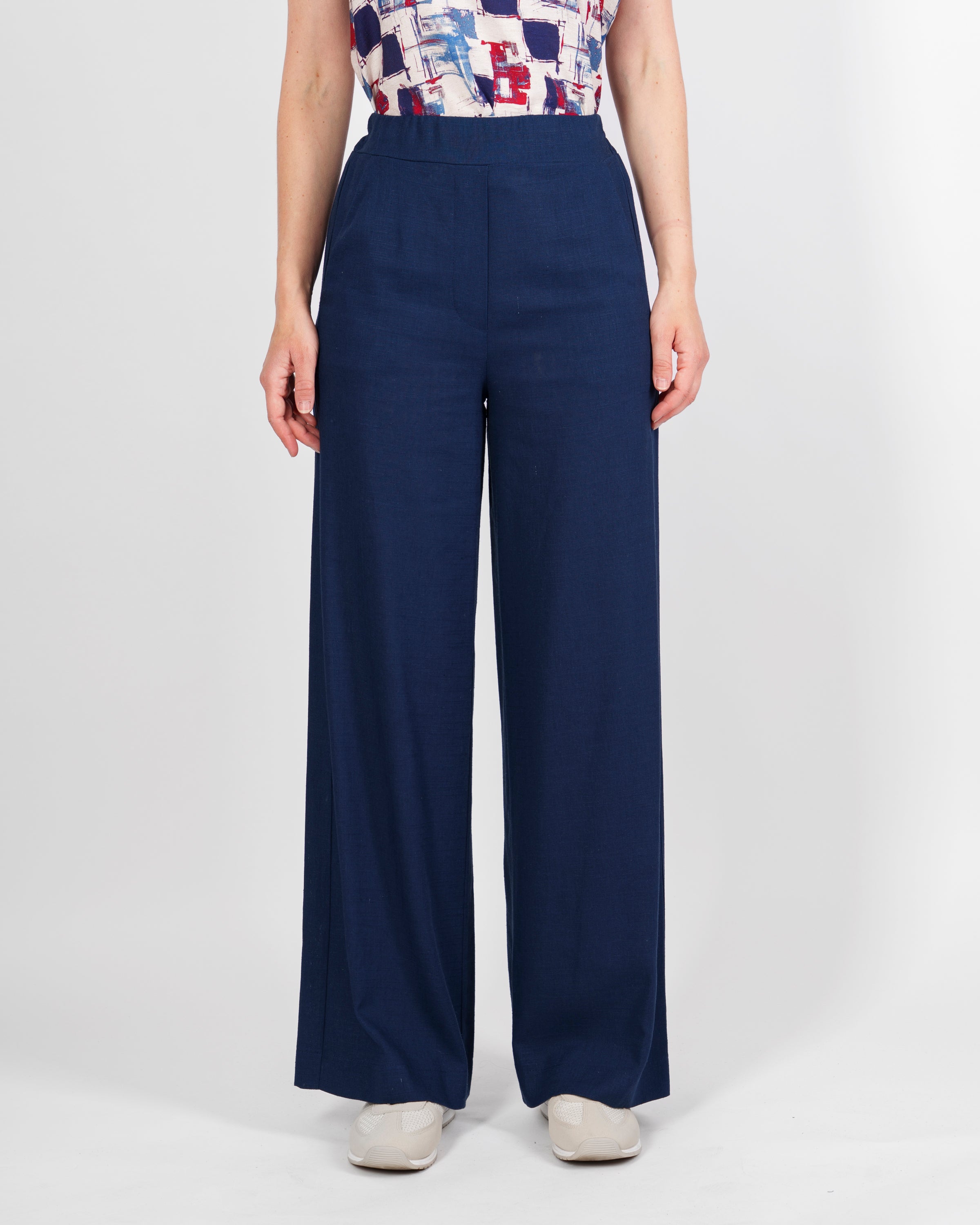 Pantalone Lino e Viscosa tasca a filo 1052/48