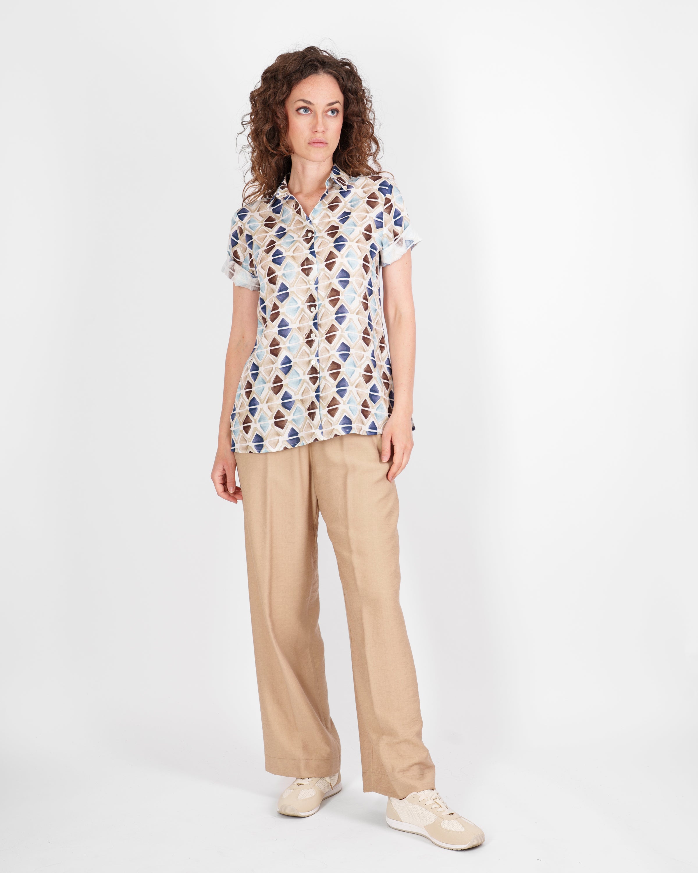 Pantalone leggero in viscosa con elastico DS 5859