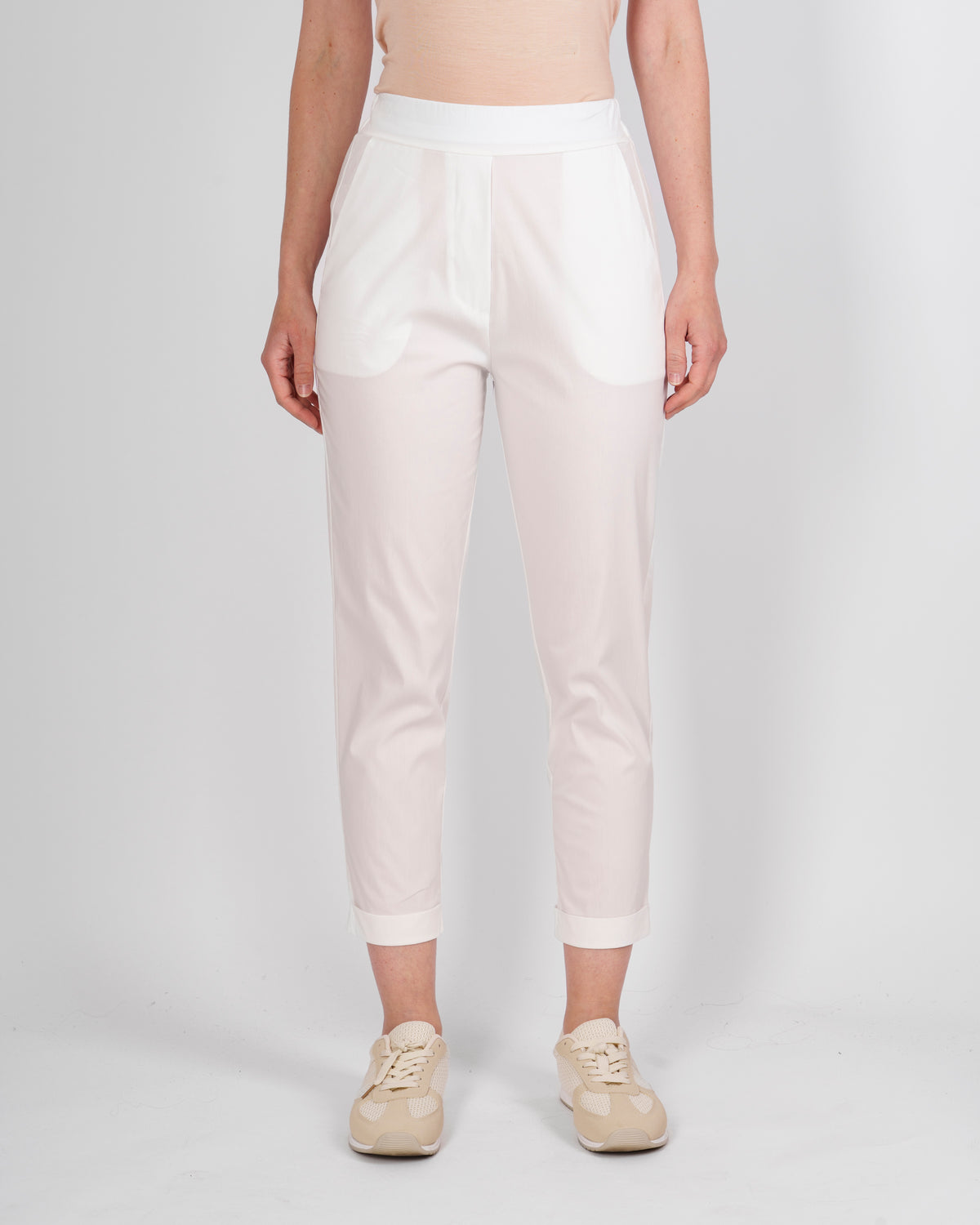 Pantalone in cotone con risvolto 1012/60