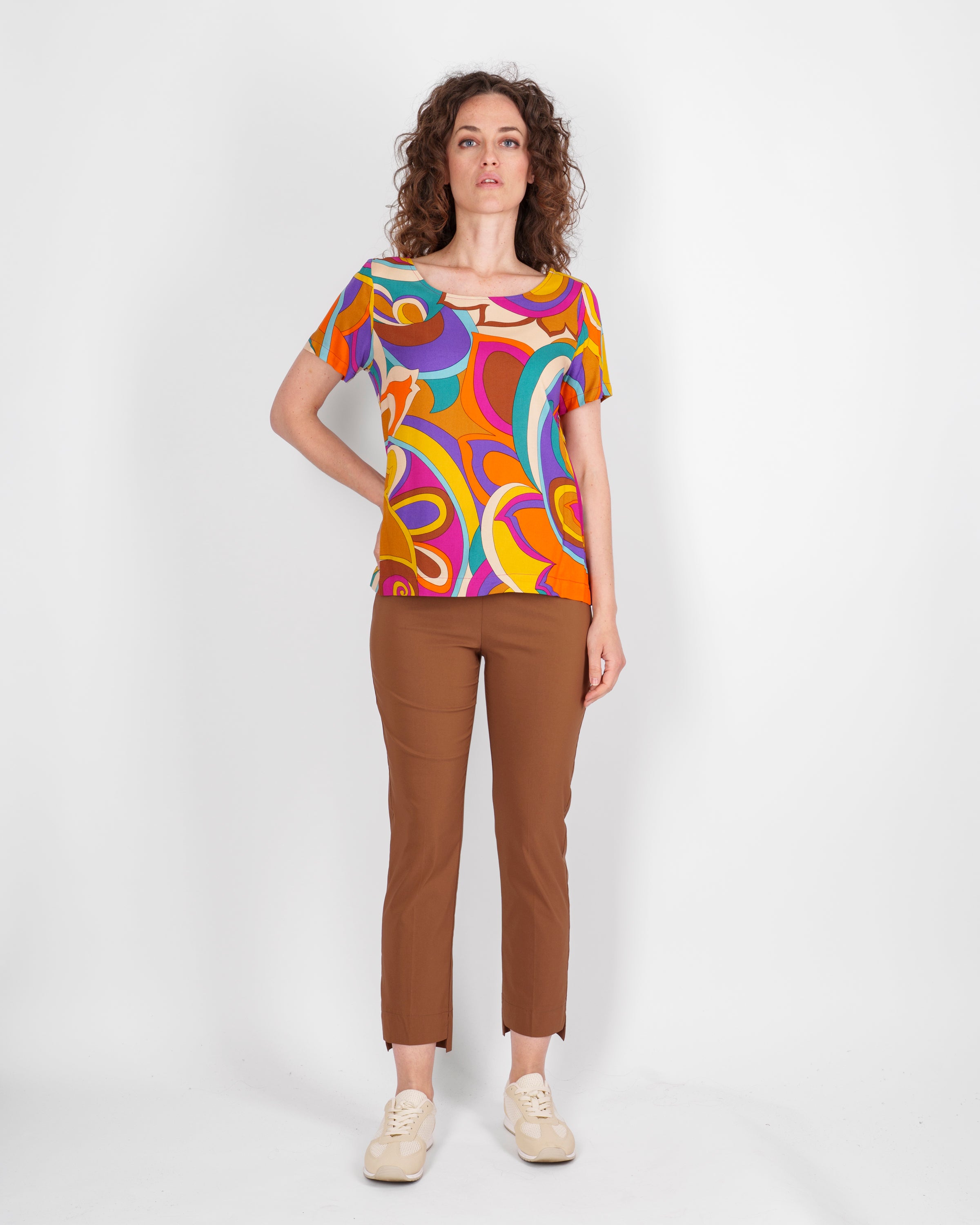 Pantalone scalino viscosa leggera 1072/11