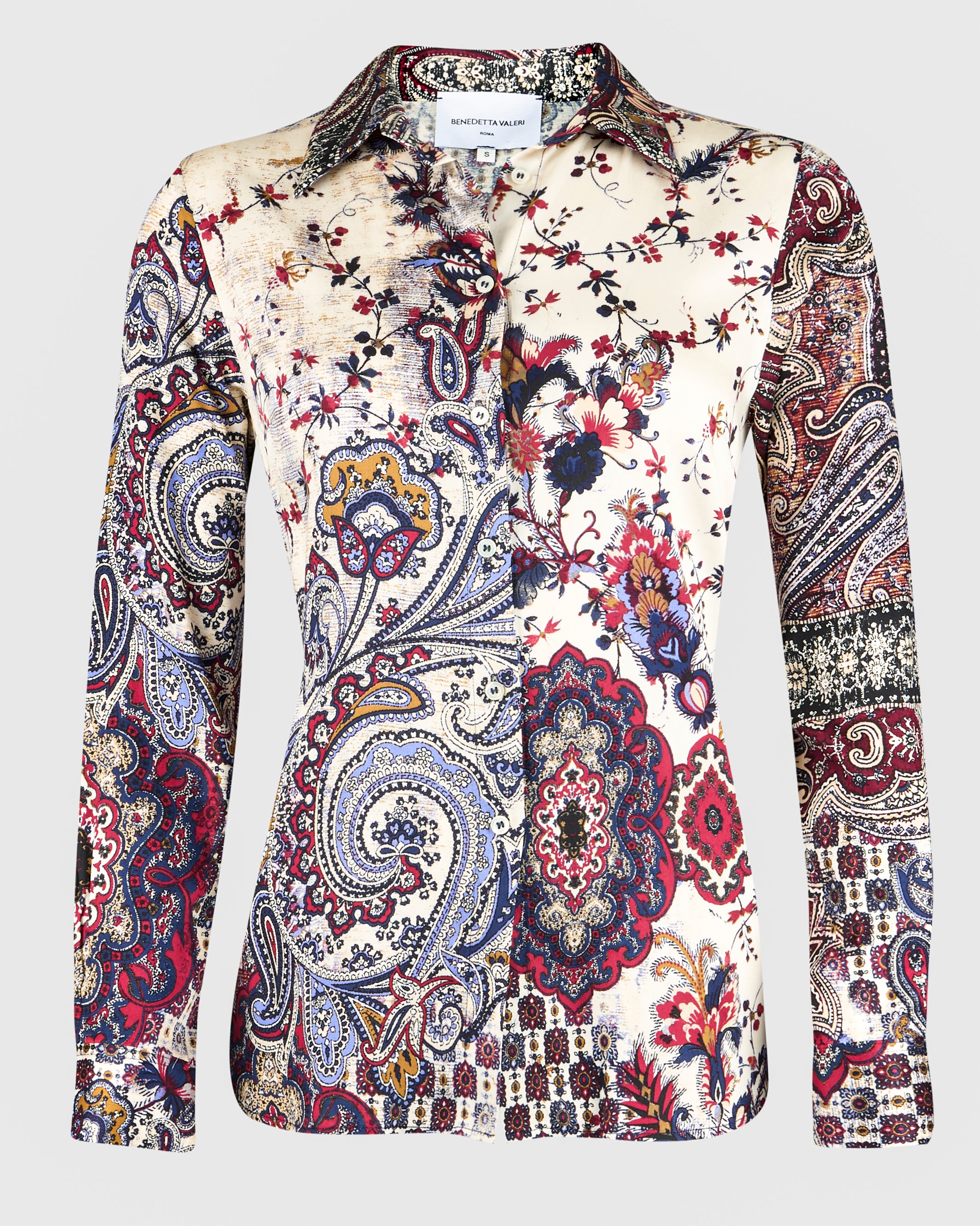 Camicia in viscosa fantasia 26-614