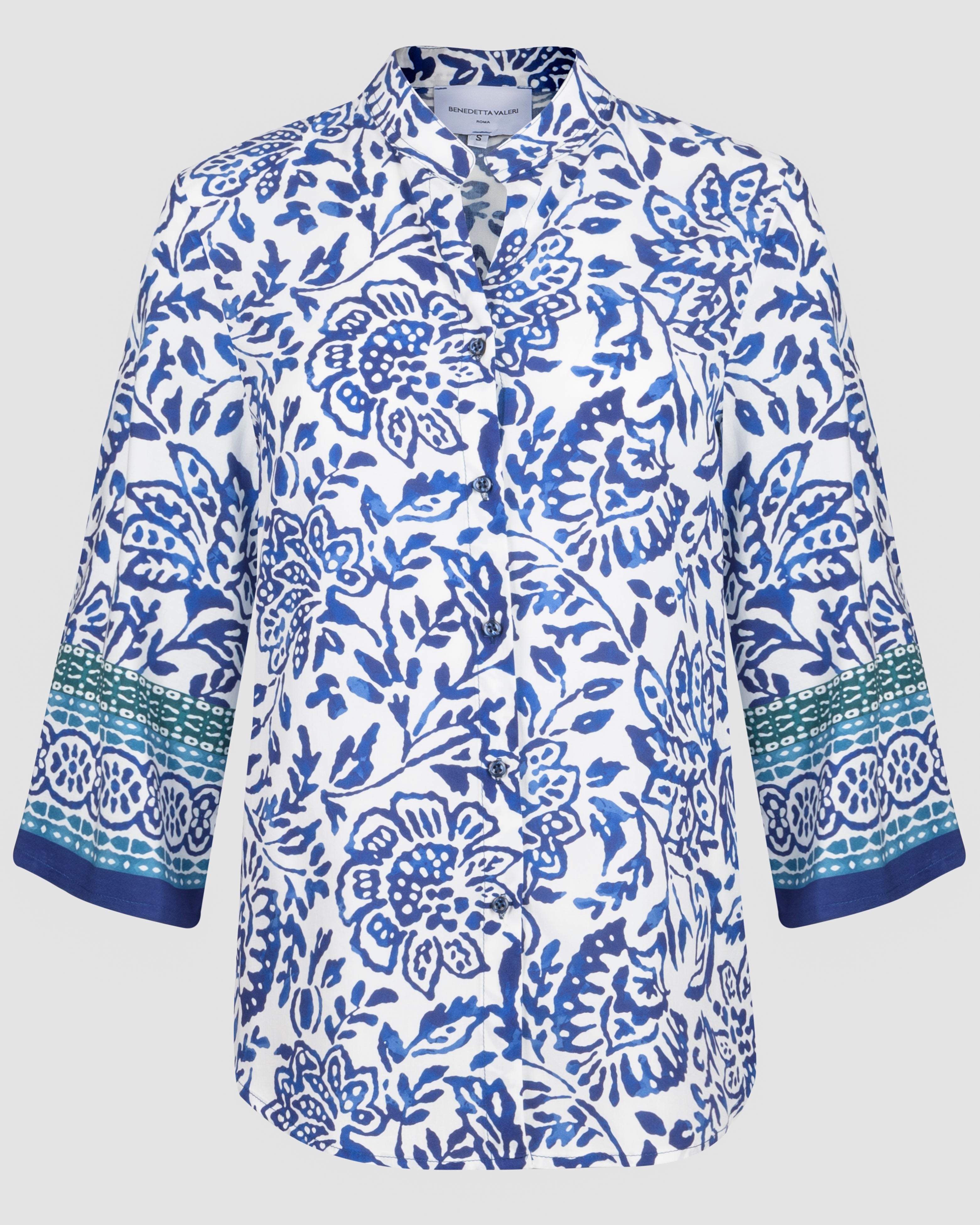 Camicia coreana viscosa fantasia 433573