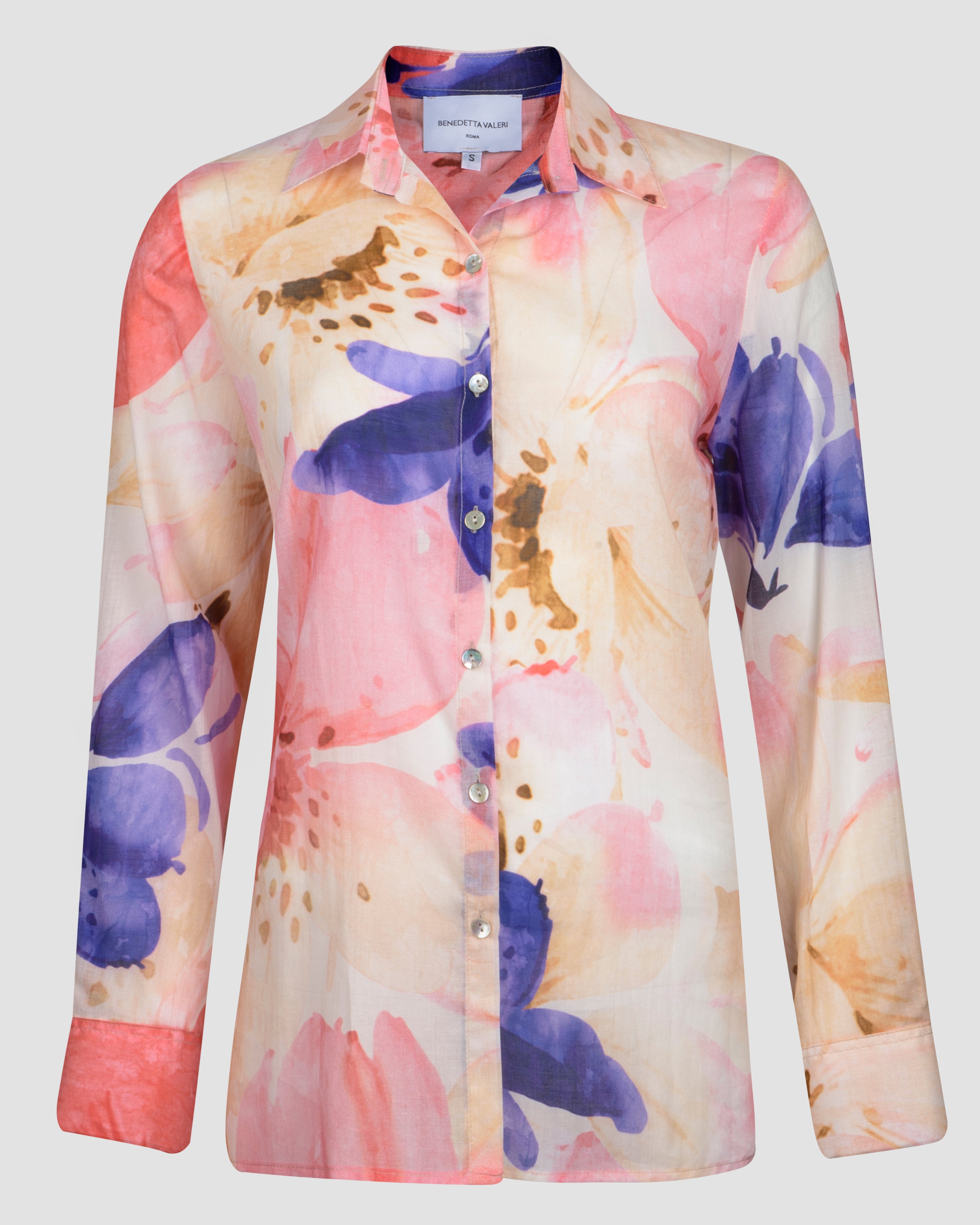 Camicia in mussola di cotone fantasia 437578