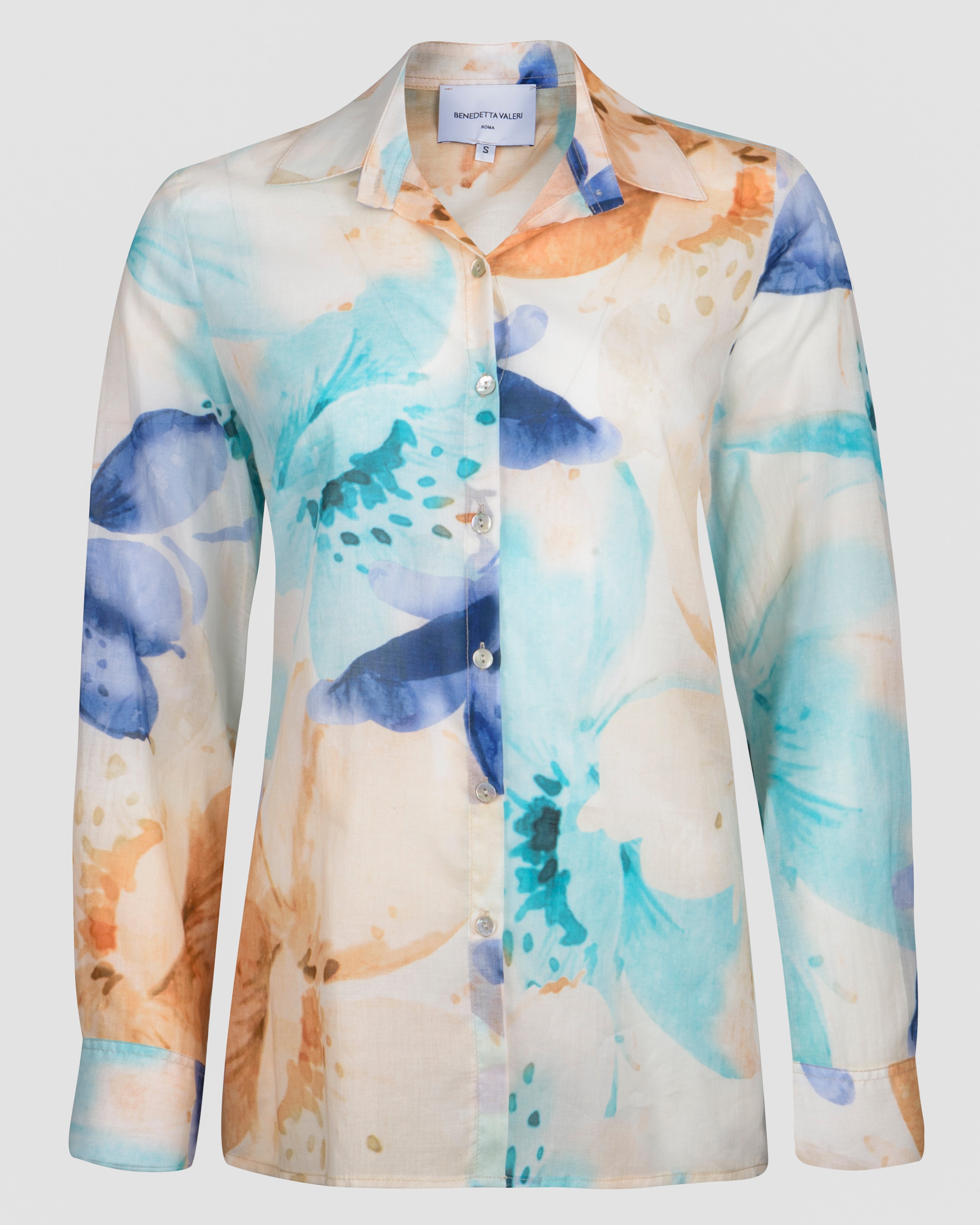 Camicia in mussola di cotone fantasia 437578