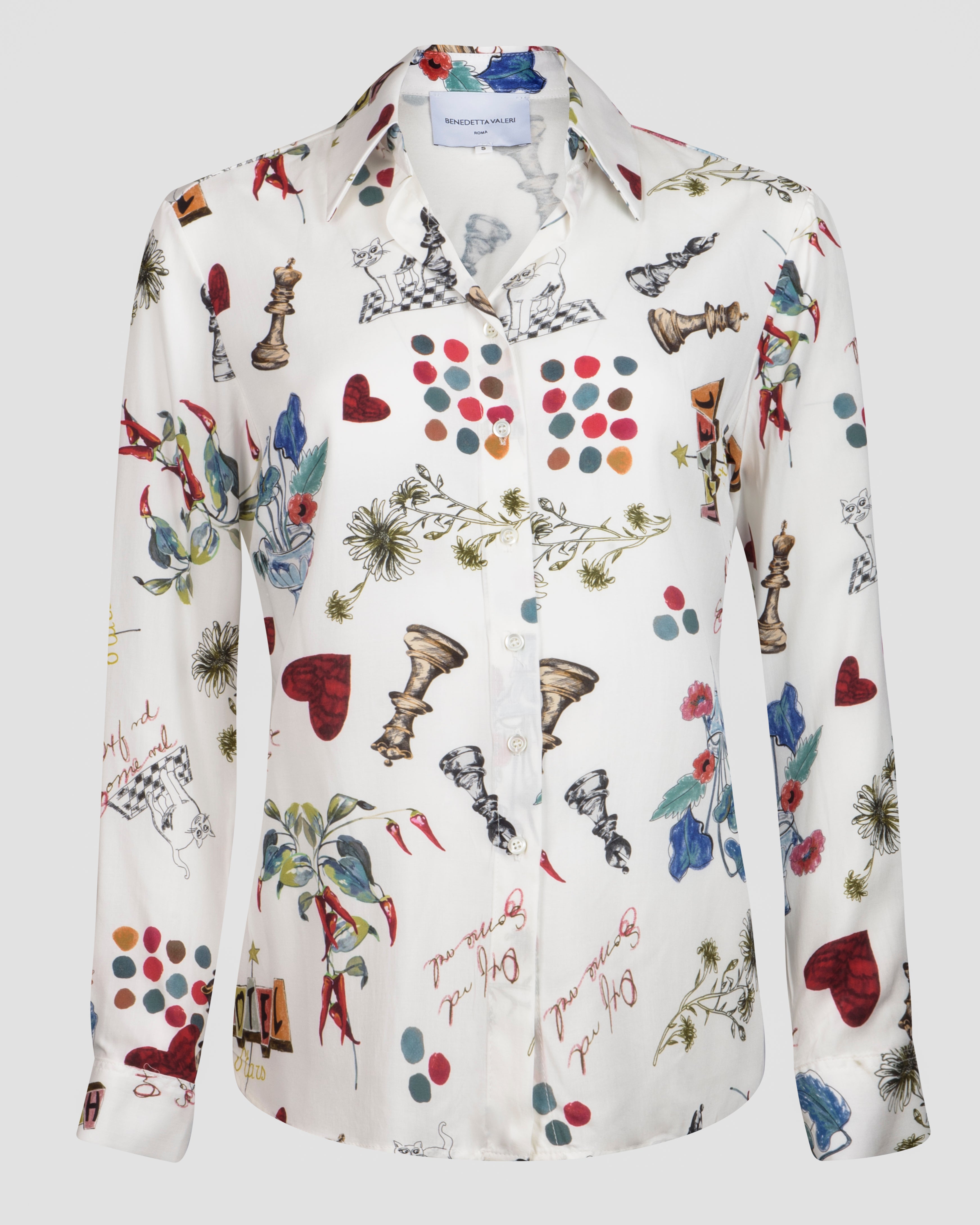 Camicia in viscosa fantasia 25-105