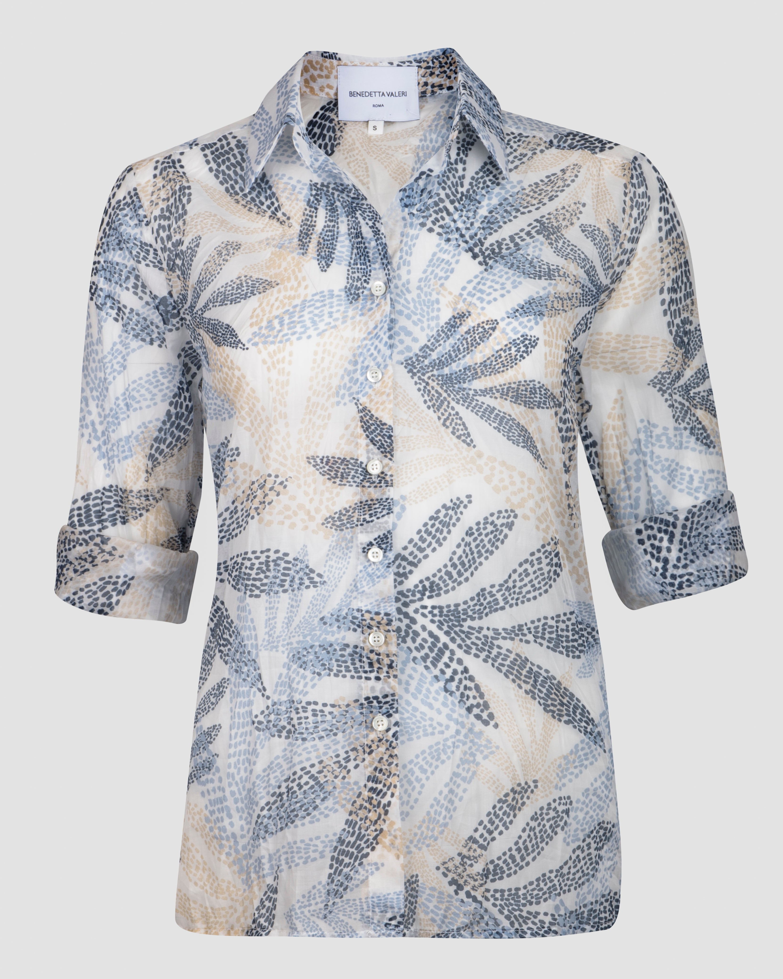 Camicia in cotone fantasia 25-108