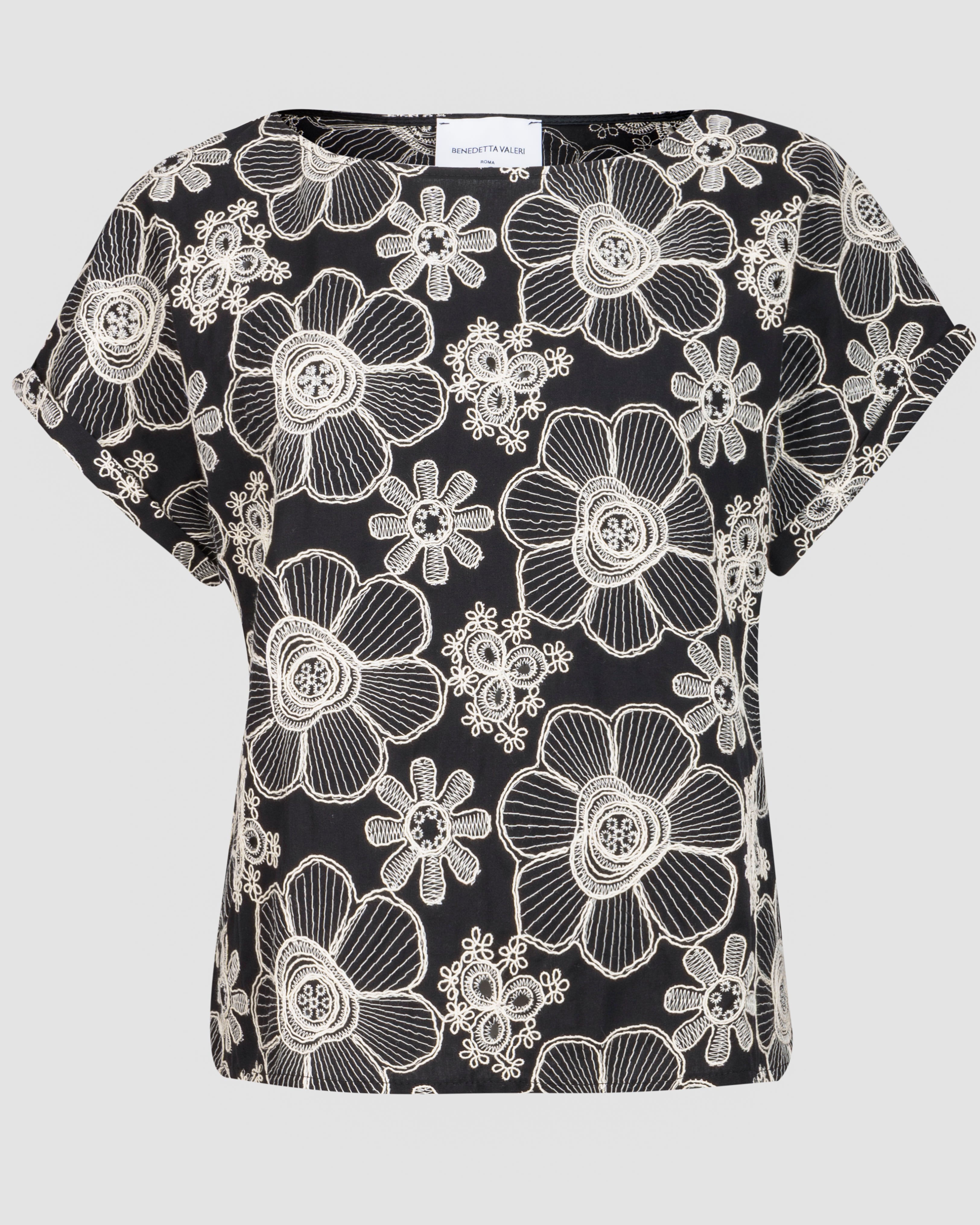 Camicia in cotone ricamo DS5067