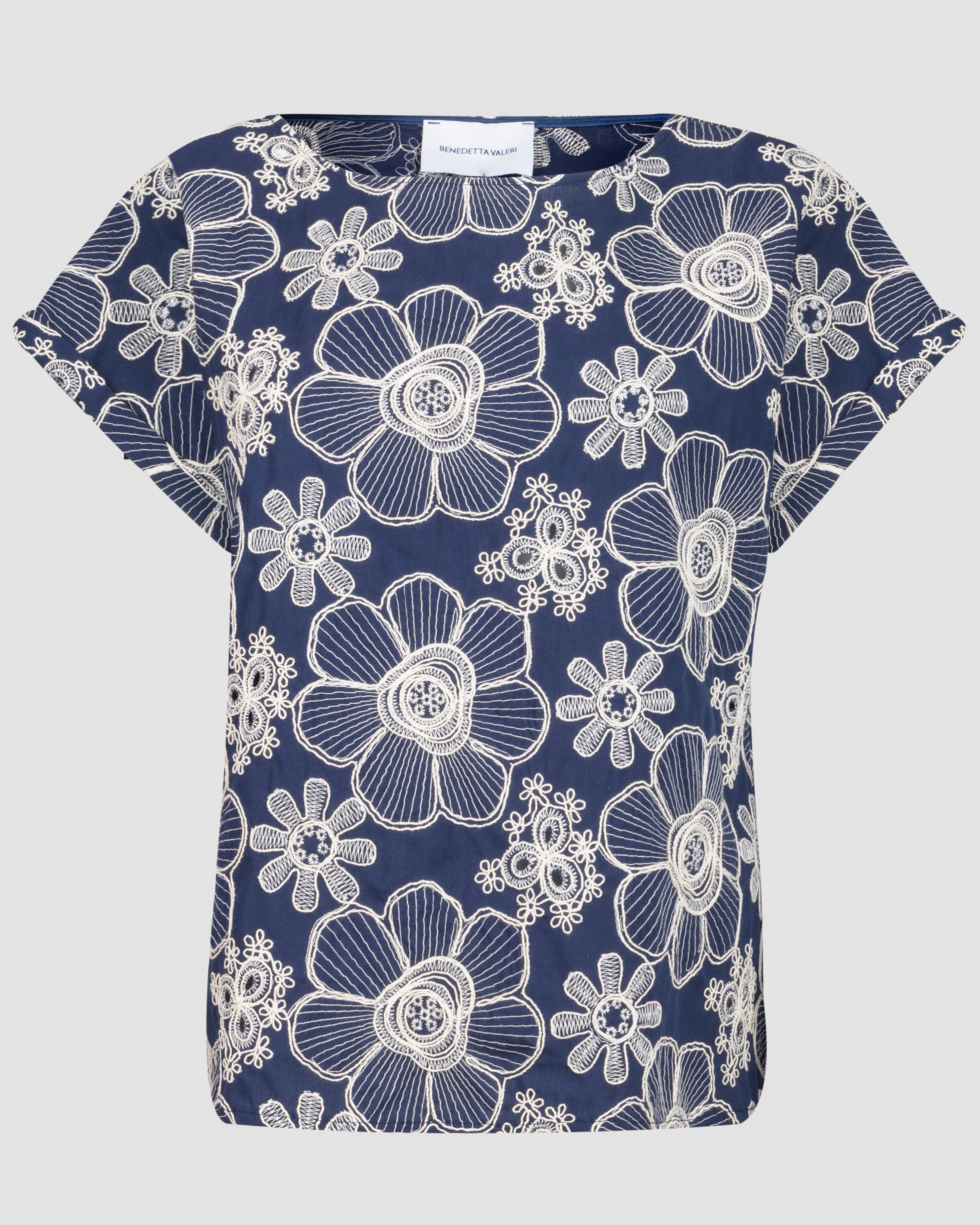 Camicia in cotone ricamo DS5067