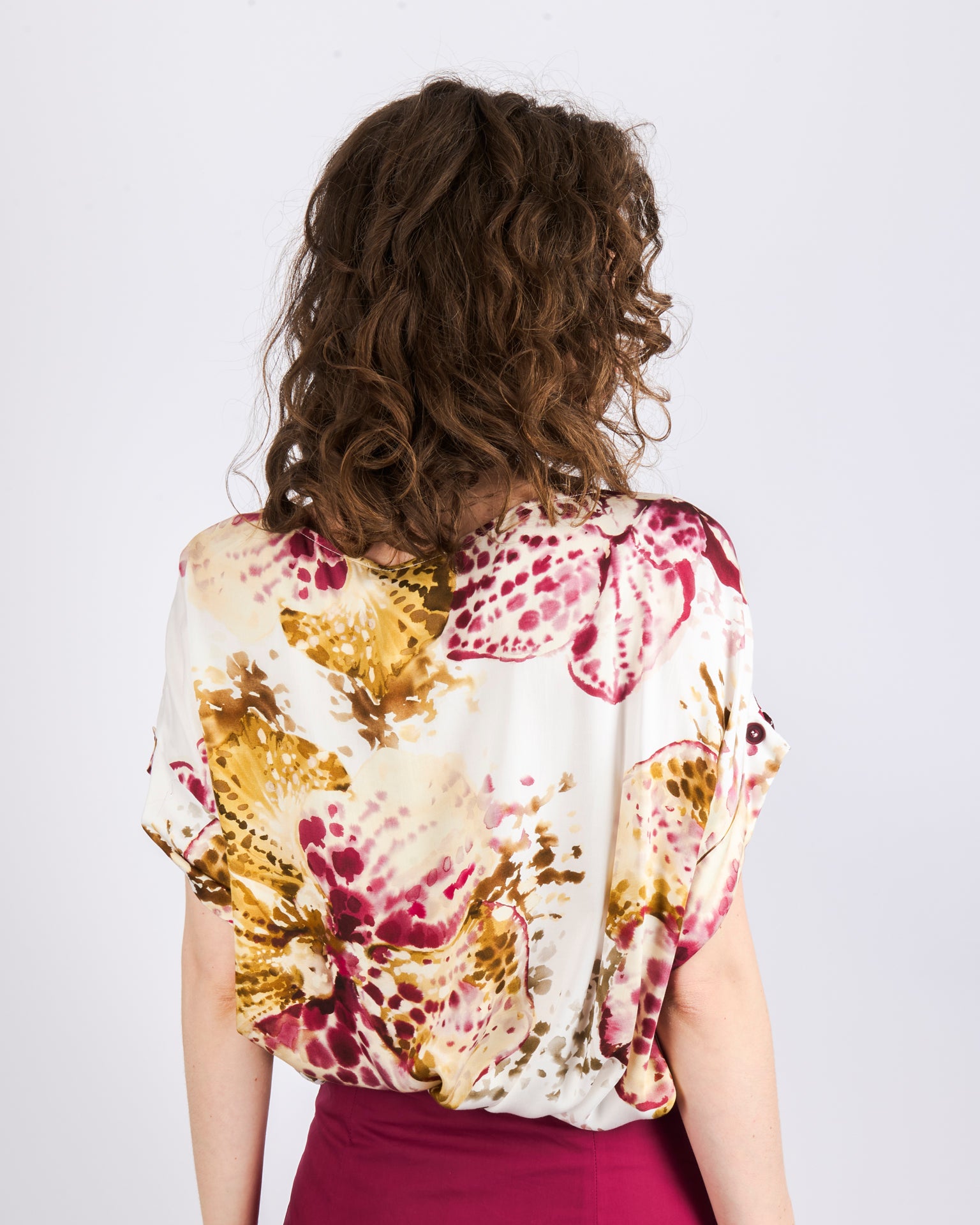 Blusa manica scesa SCARLATTO