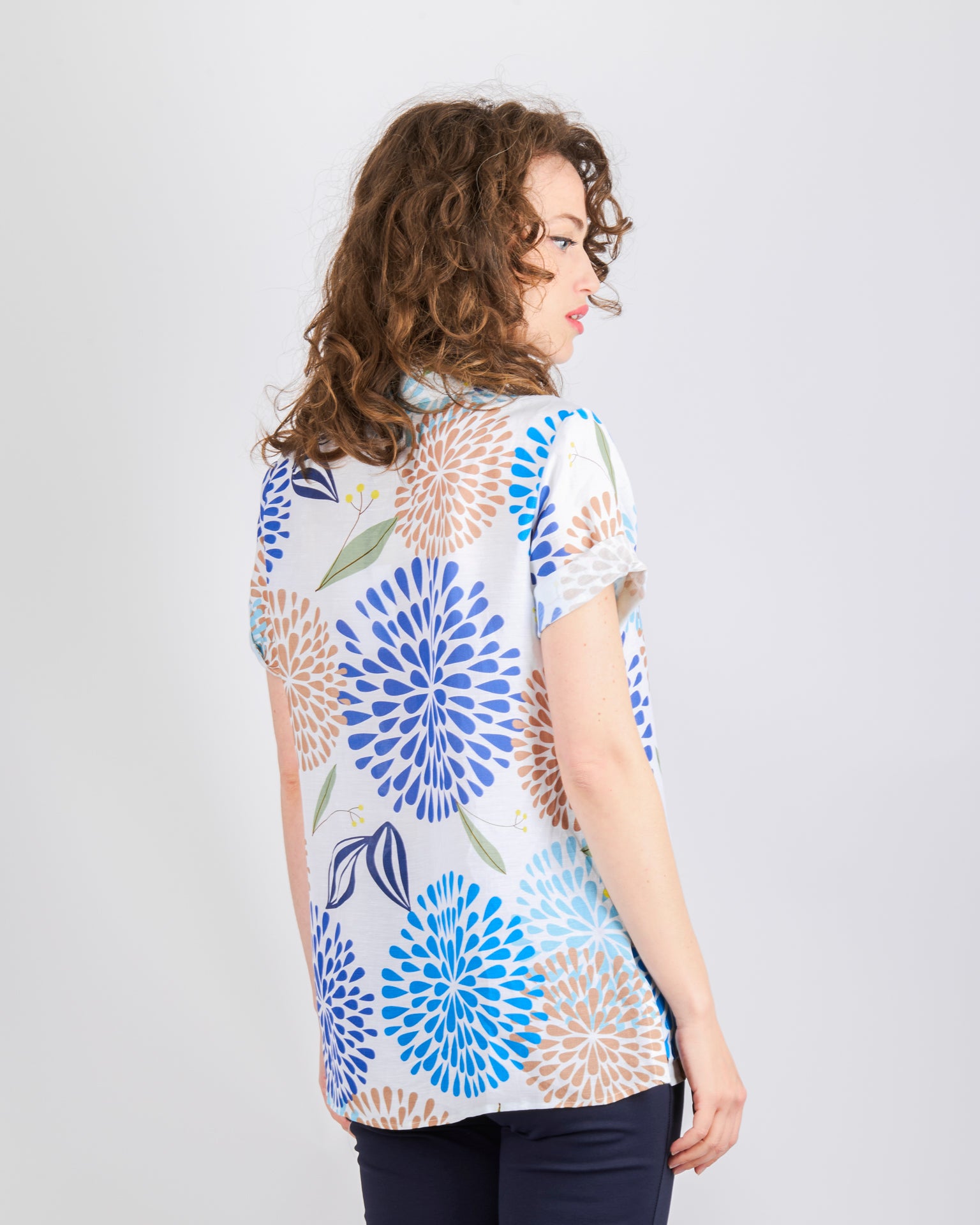 Camicia fantasia petali 25-58M