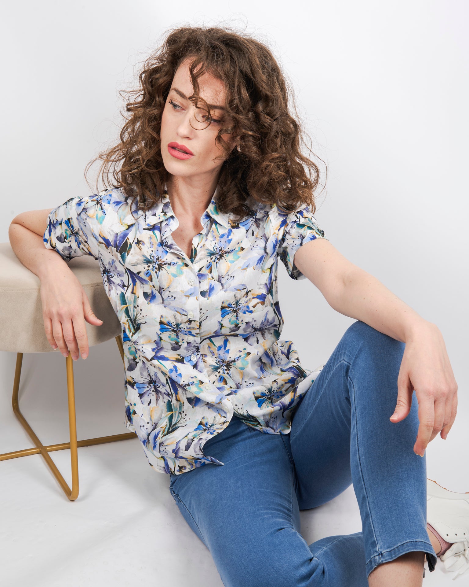 Camicia soft fantasia line e cotone 25-69M