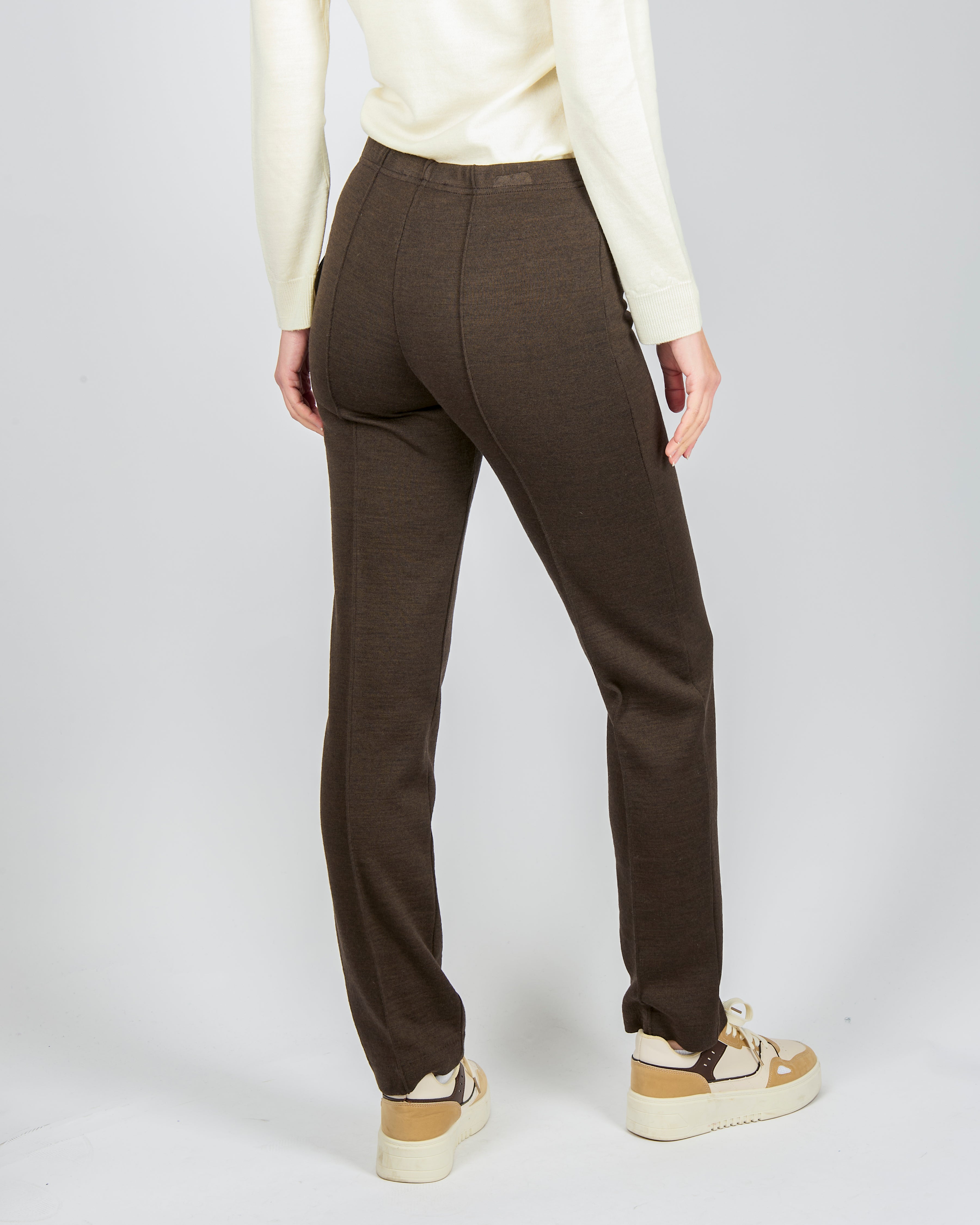 Pantalone lana elastico in vita 6626