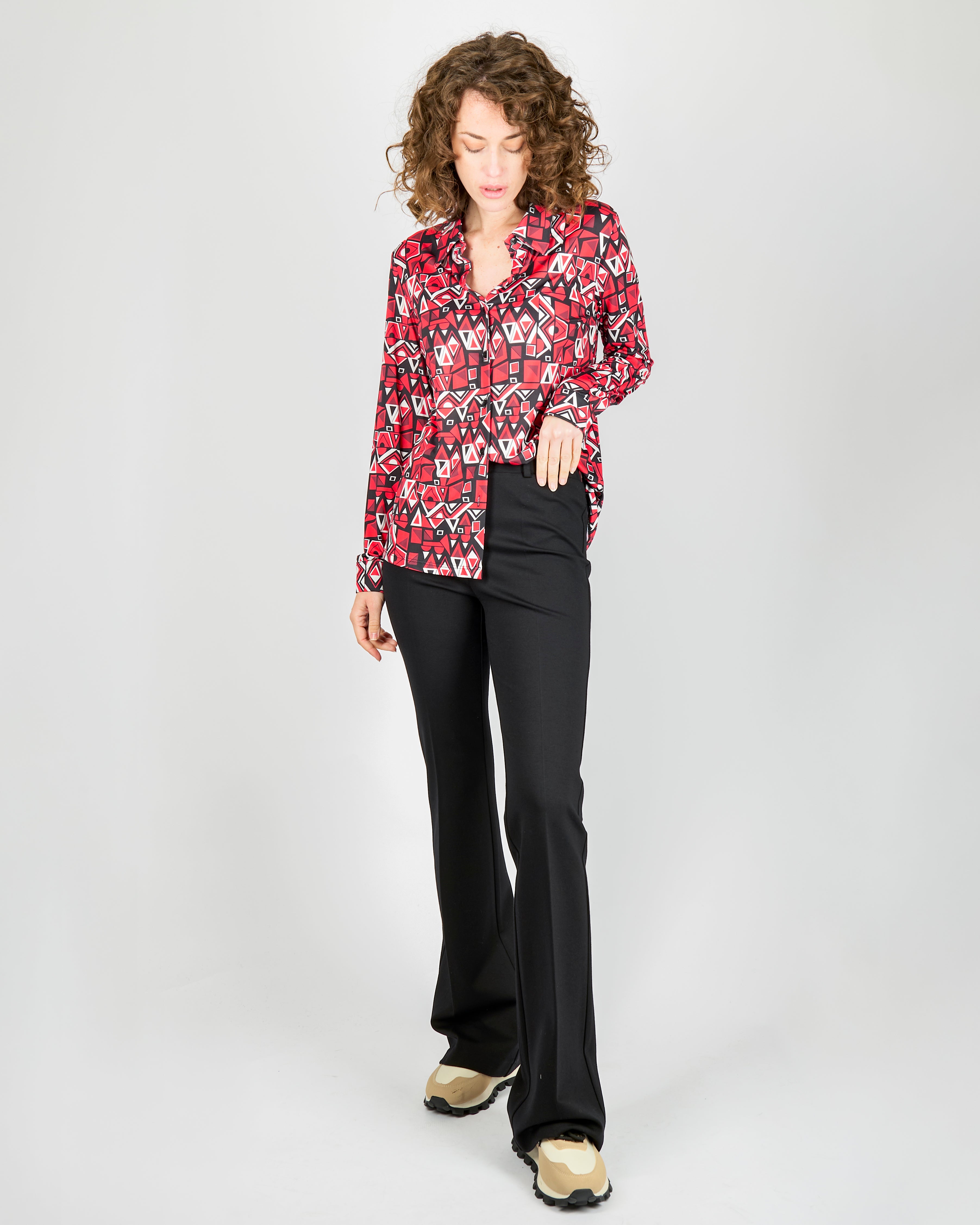 Pantalone zampa punto milano PROMESSA