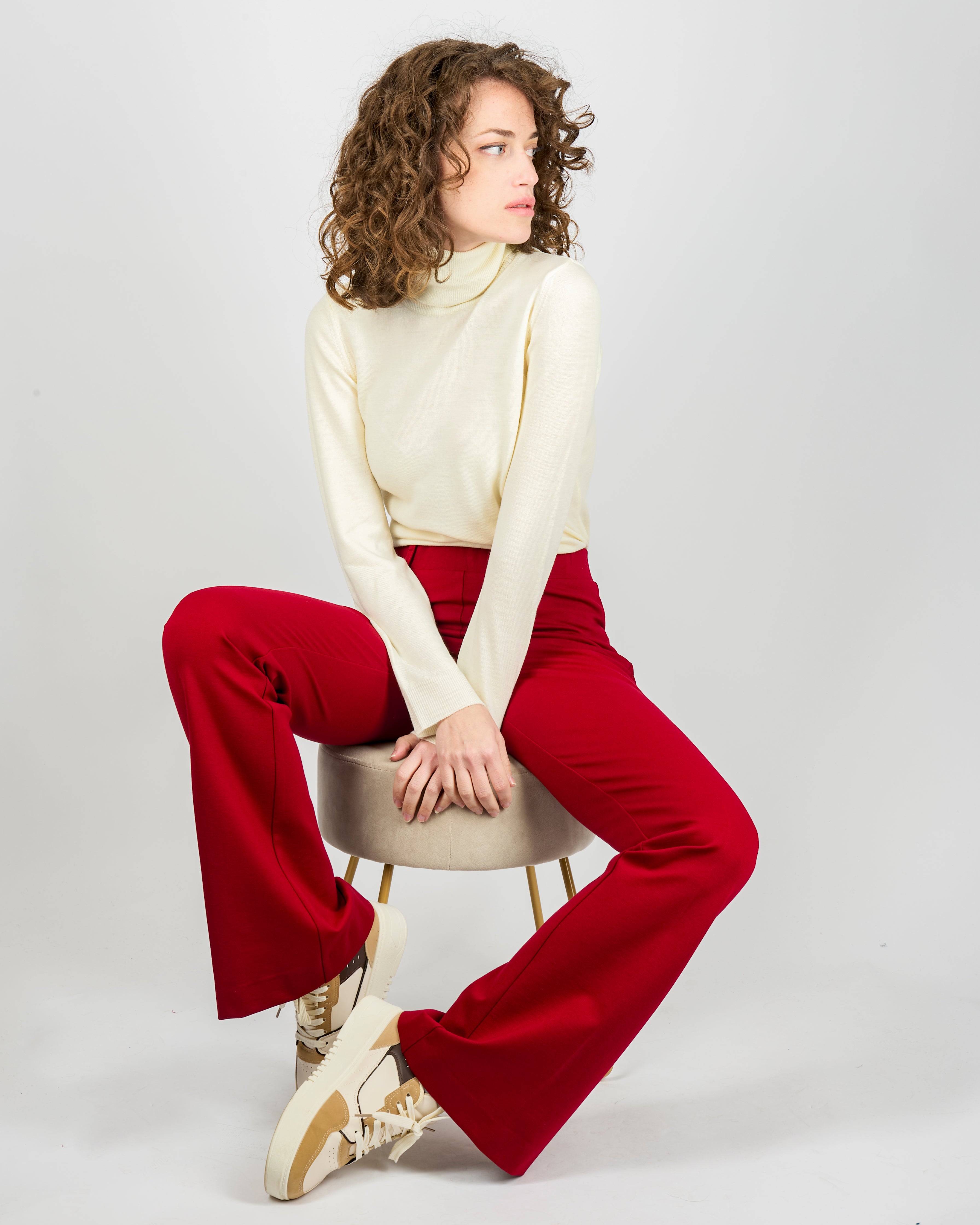 Pantalone zampa punto milano PROMESSA